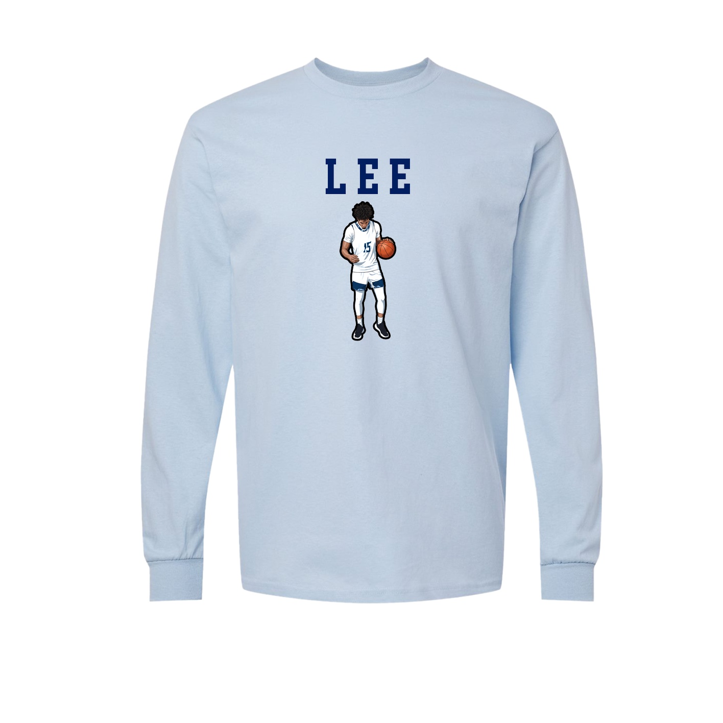 Long Sleeve Tee — Shirsey in Light Blue