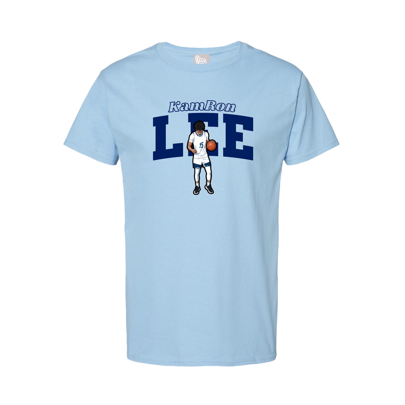 Tee — Name Arch in Light Blue
