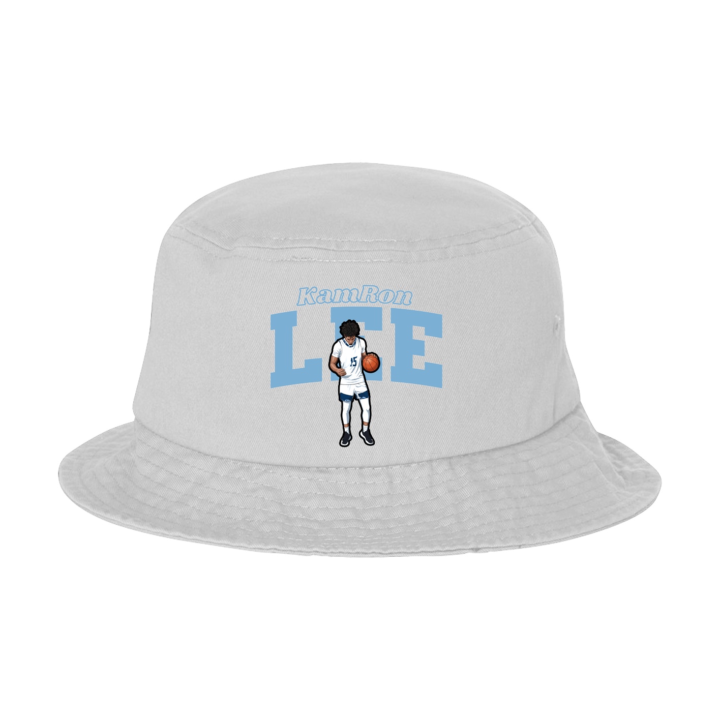 Bucket Cap — Name Arch in White