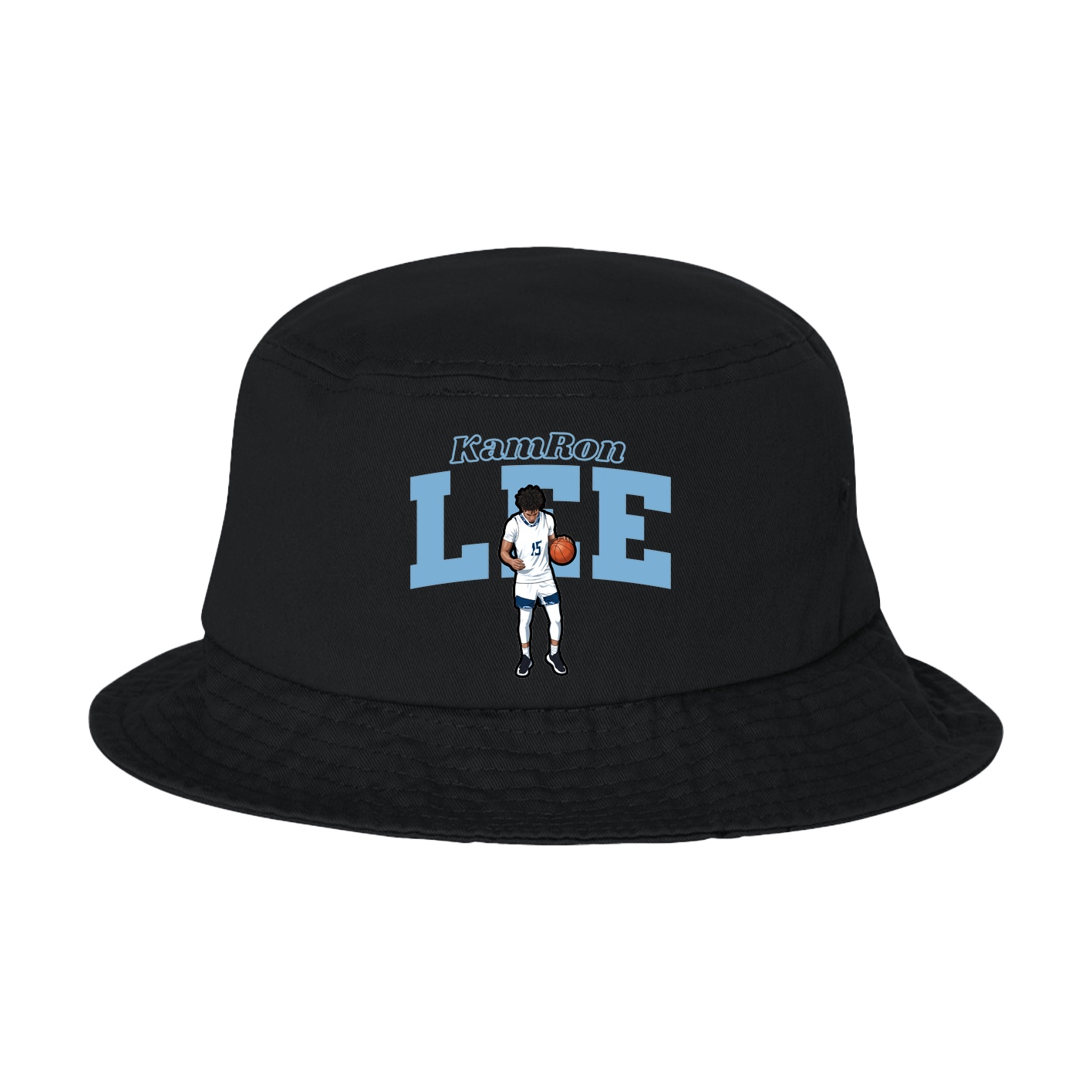 Bucket Cap — Name Arch in Black