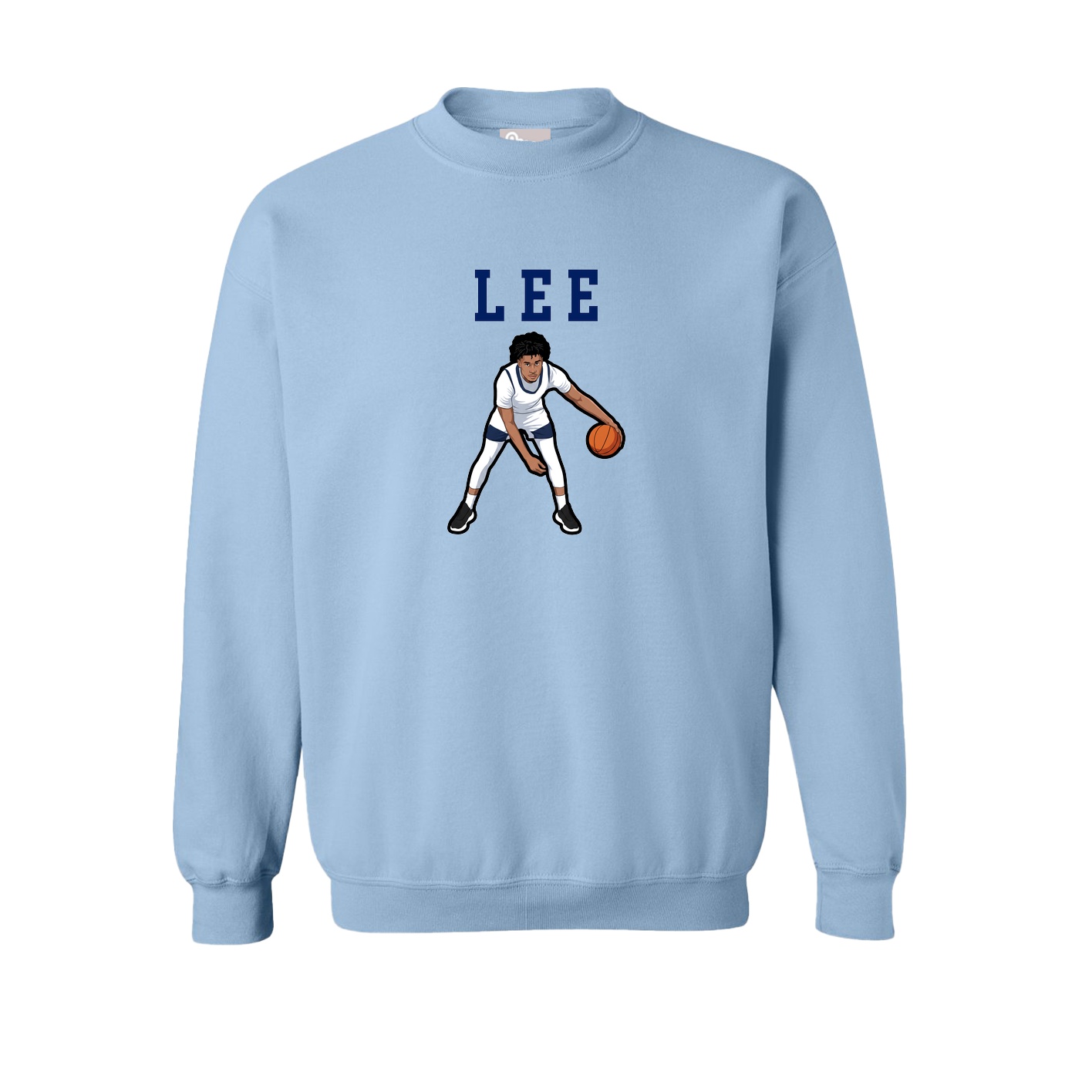 Fleece Crew — Shirsey in Light Blue