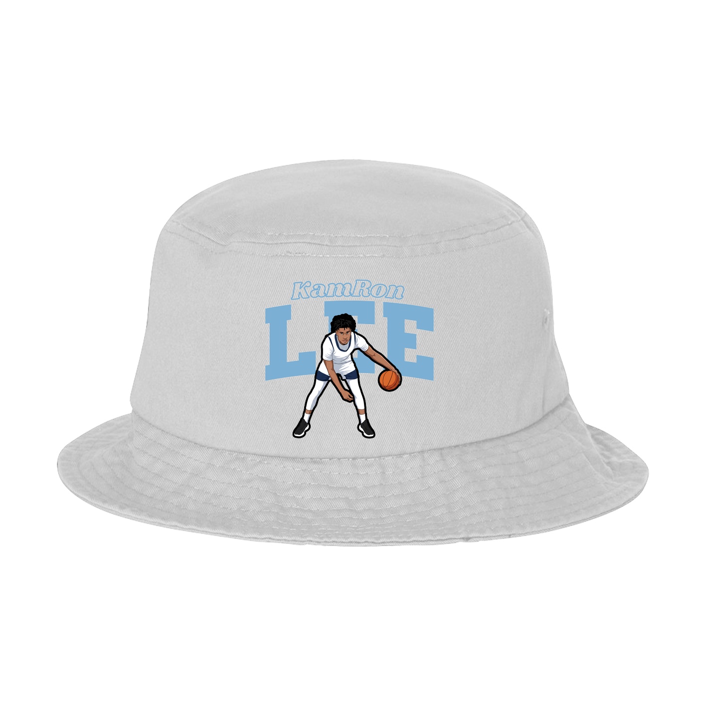 Bucket Cap — Name Arch in White