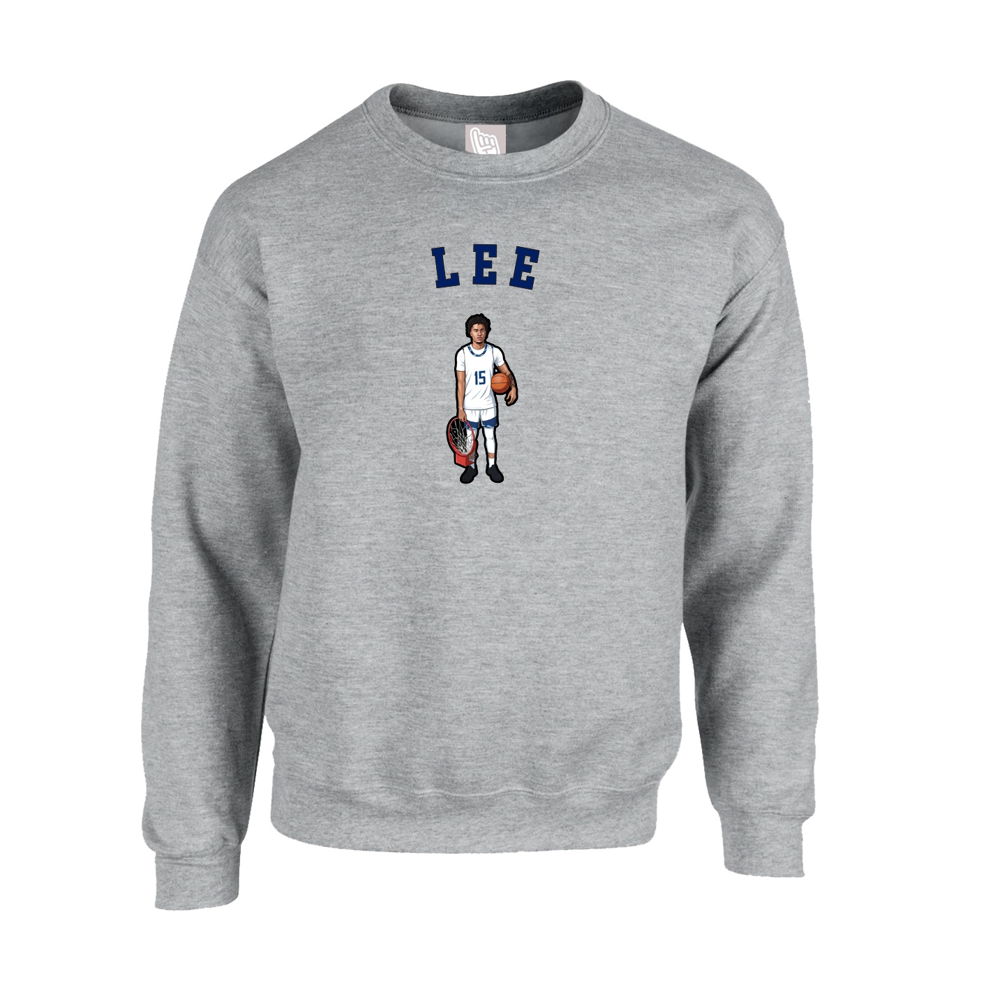 Fleece Crew — Shirsey Arch in Grey