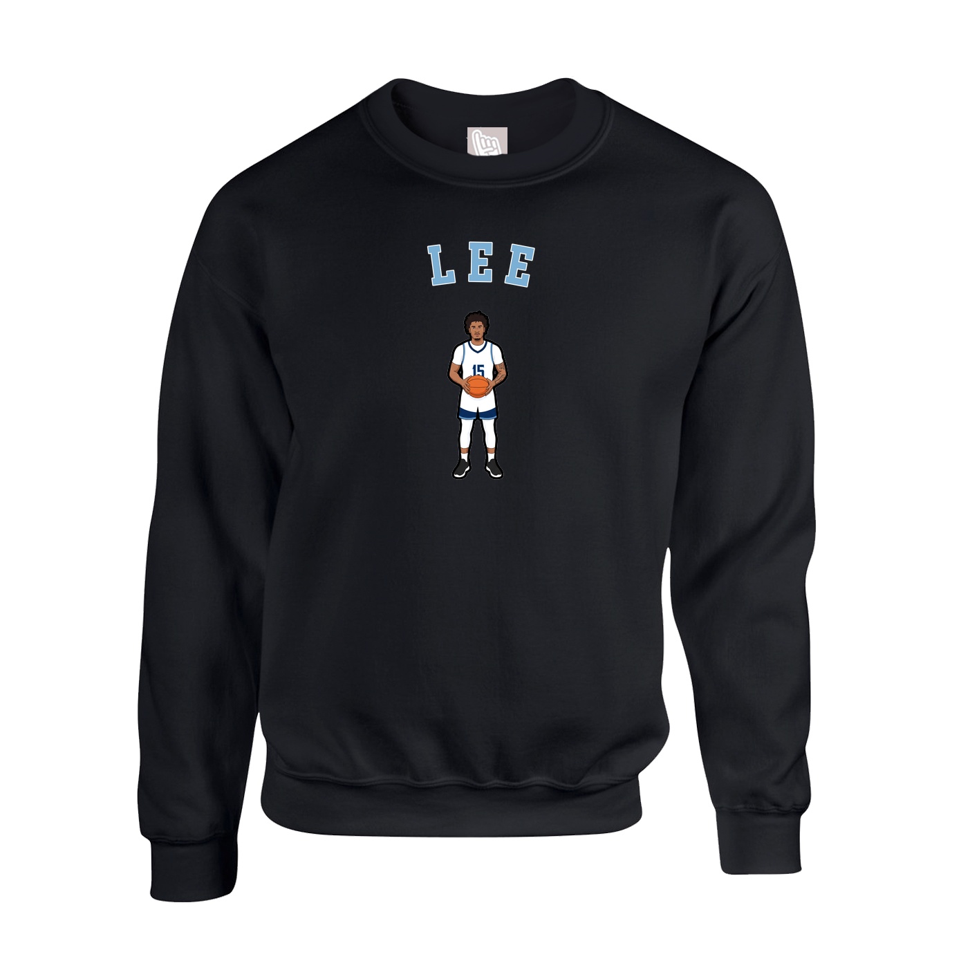 Fleece Crew — Shirsey Arch in Black
