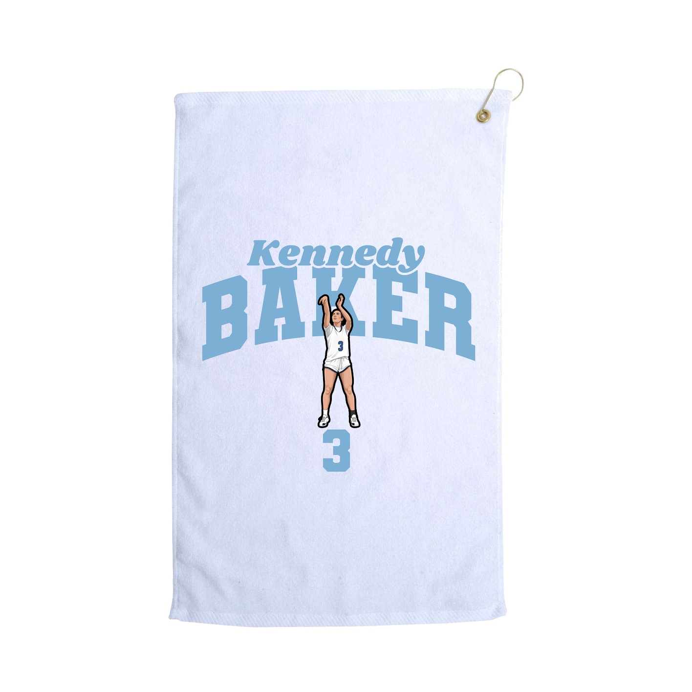 Golf Towel — Signature Arch in White