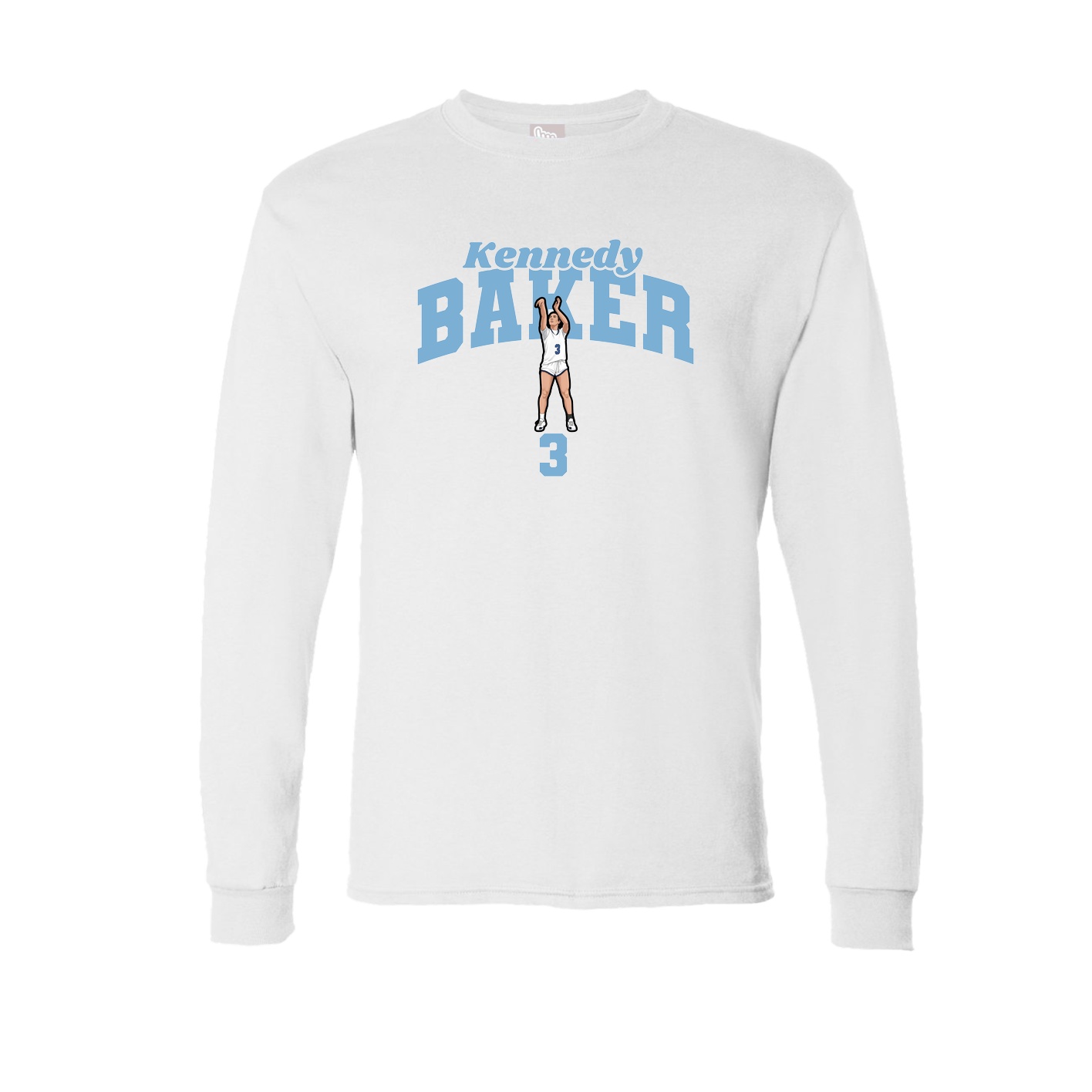 Long Sleeve Tee — Signature Arch in White