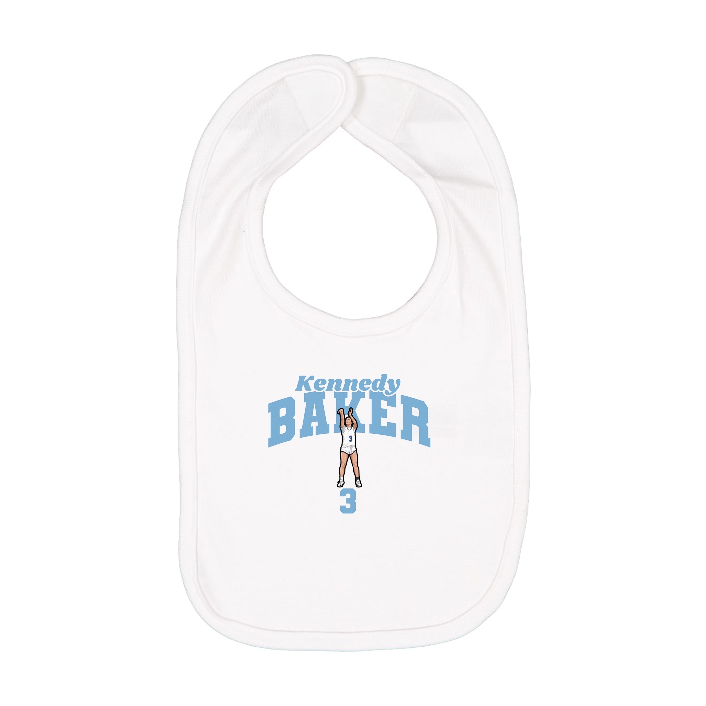 Infant Bib — Signature Arch in White