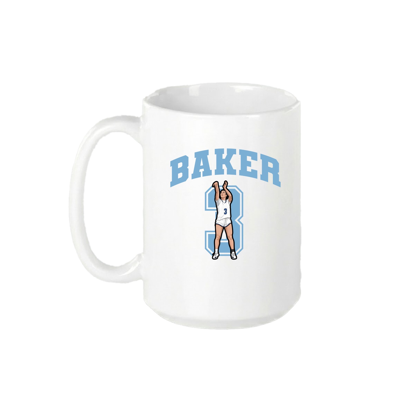 15oz Coffee Mug — Number in White