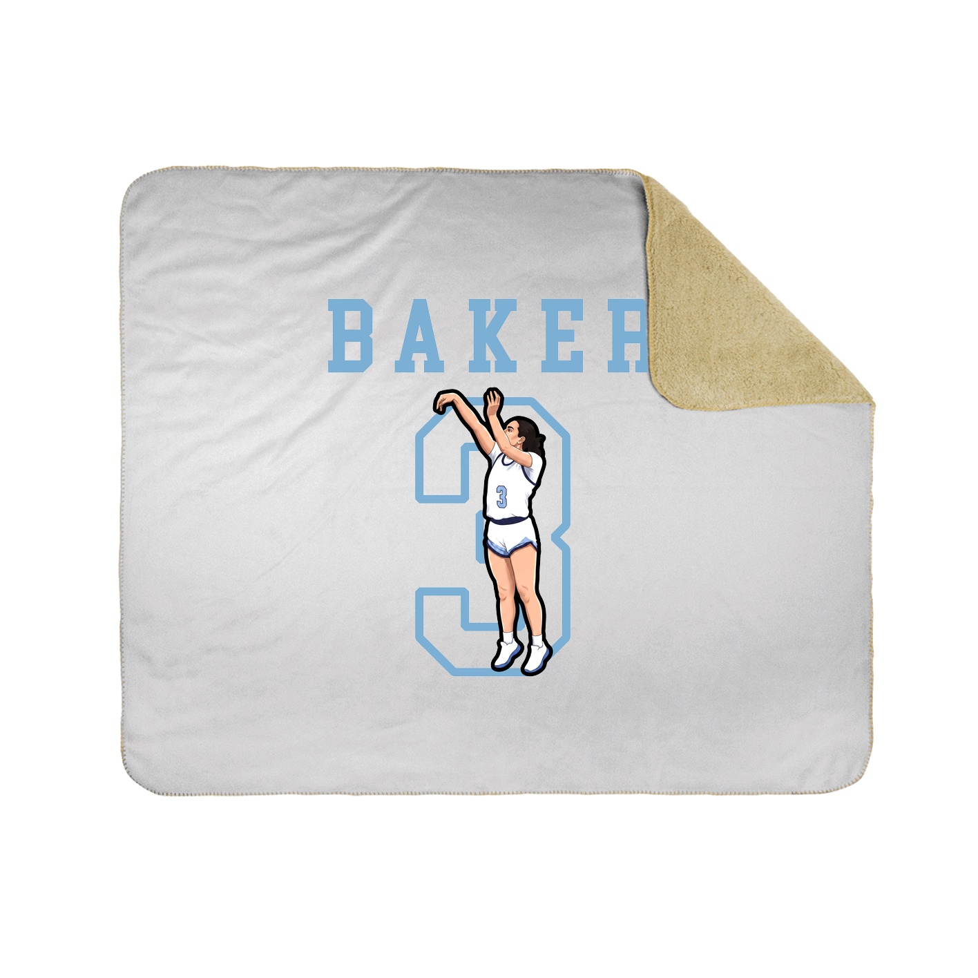 Throw Blanket — Shirsey in White