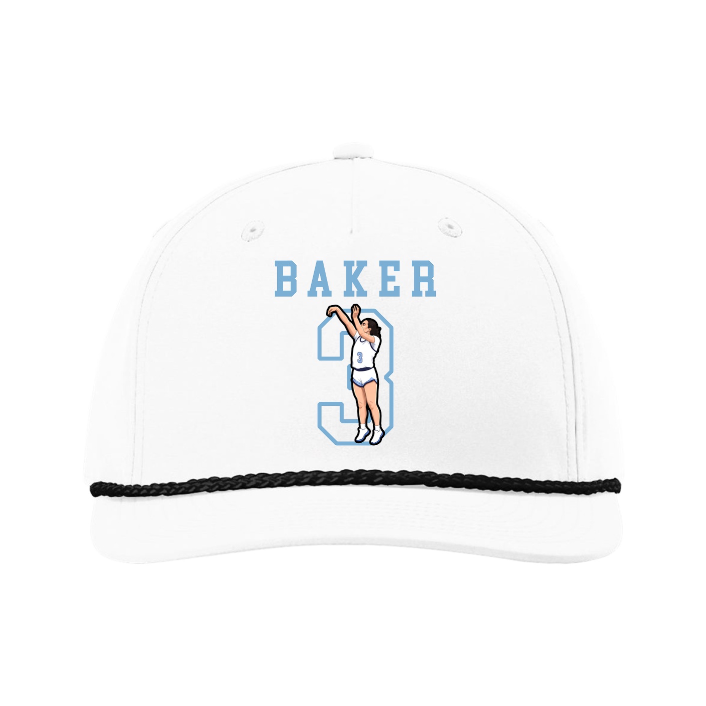 Five-Panel Classic Rope Cap — Shirsey in White