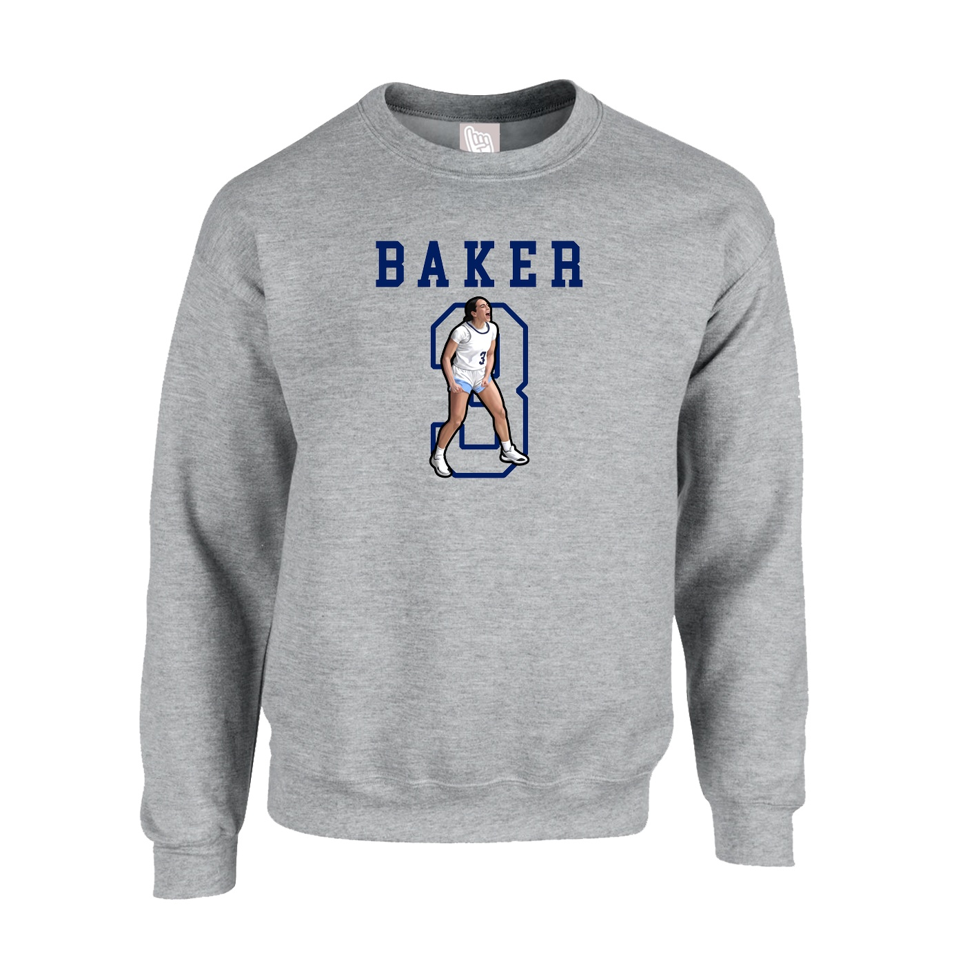 Fleece Crew — Shirsey in Grey