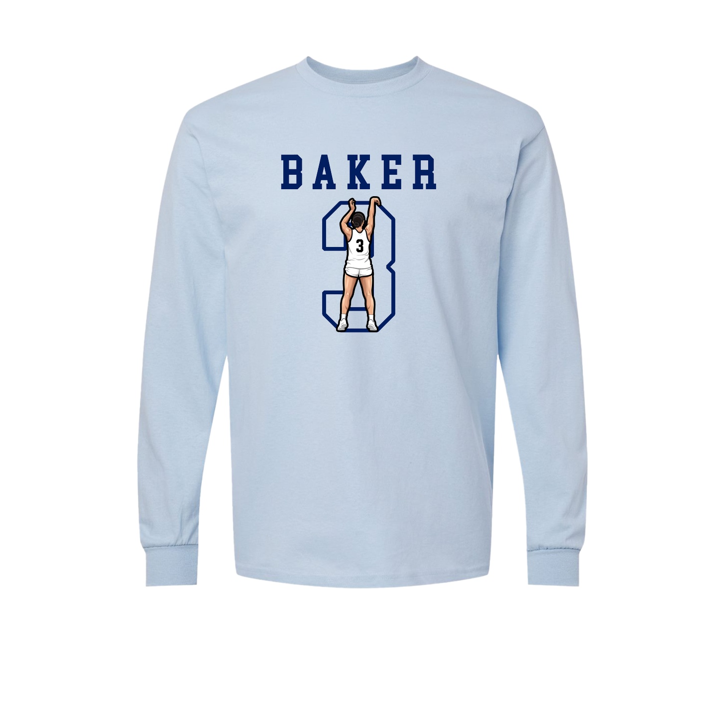 Long Sleeve Tee — Shirsey in Light Blue