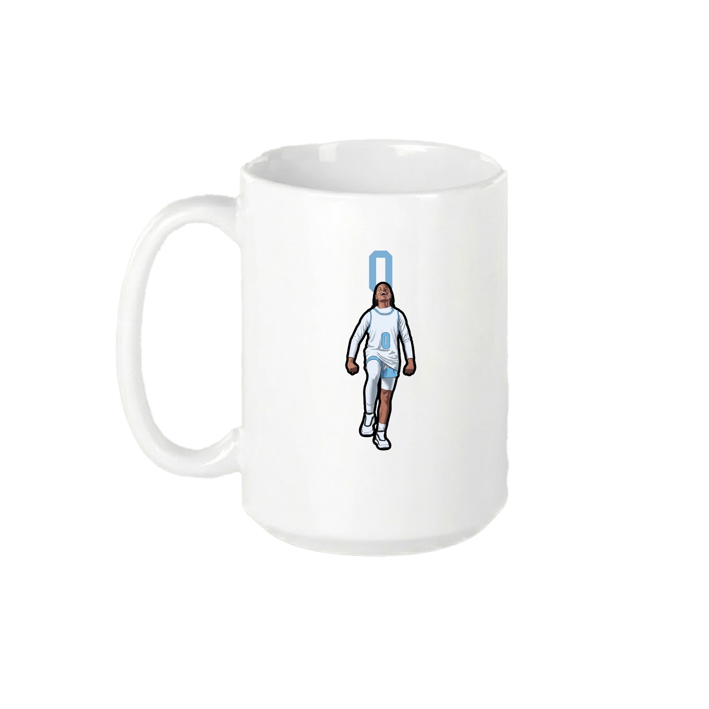15oz Coffee Mug — Number Top in White