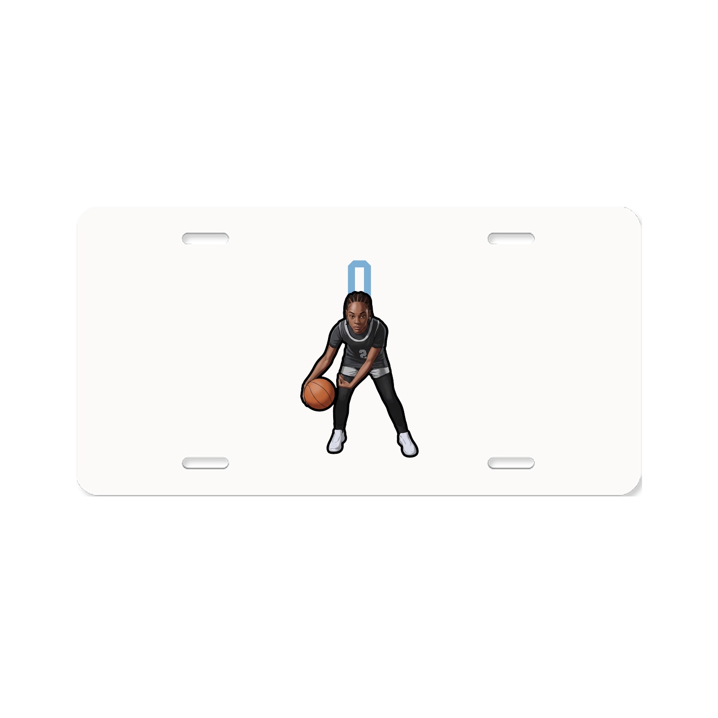 License Plate — Number Top in Classic