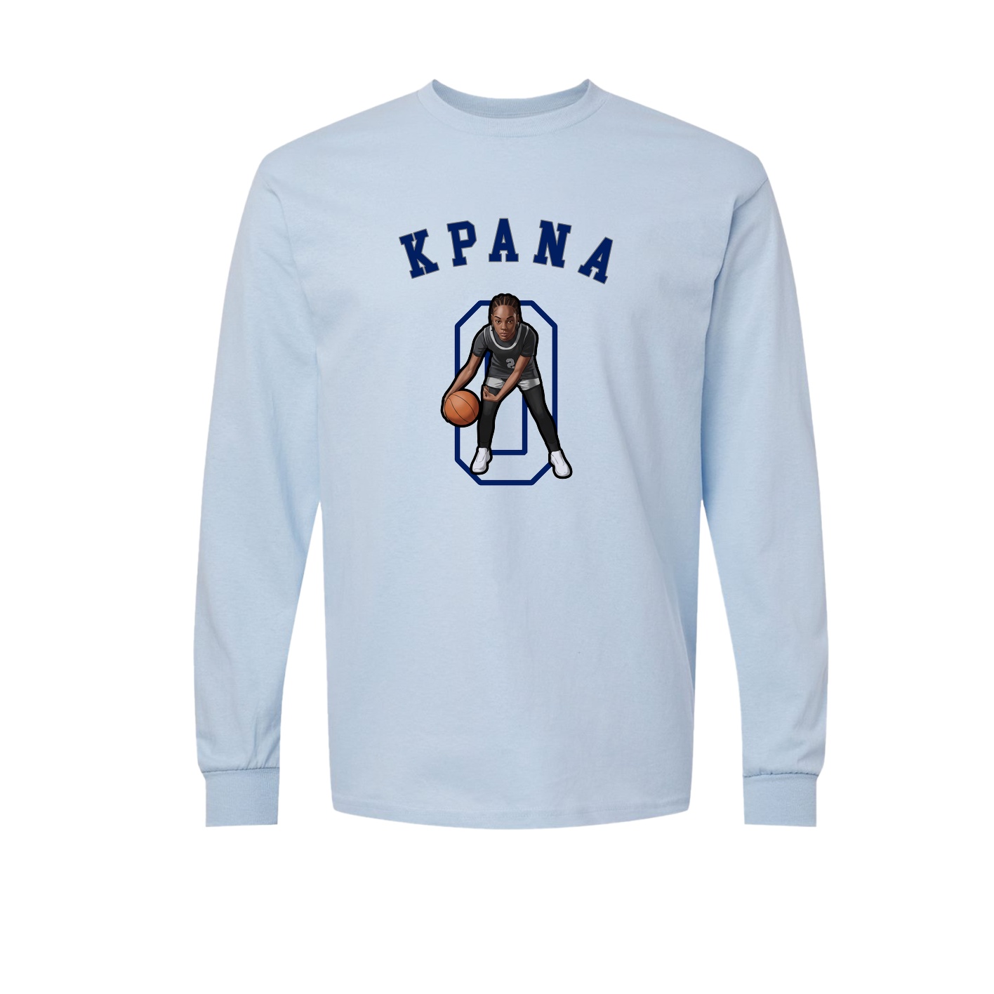 Long Sleeve Tee — Shirsey Arch in Light Blue