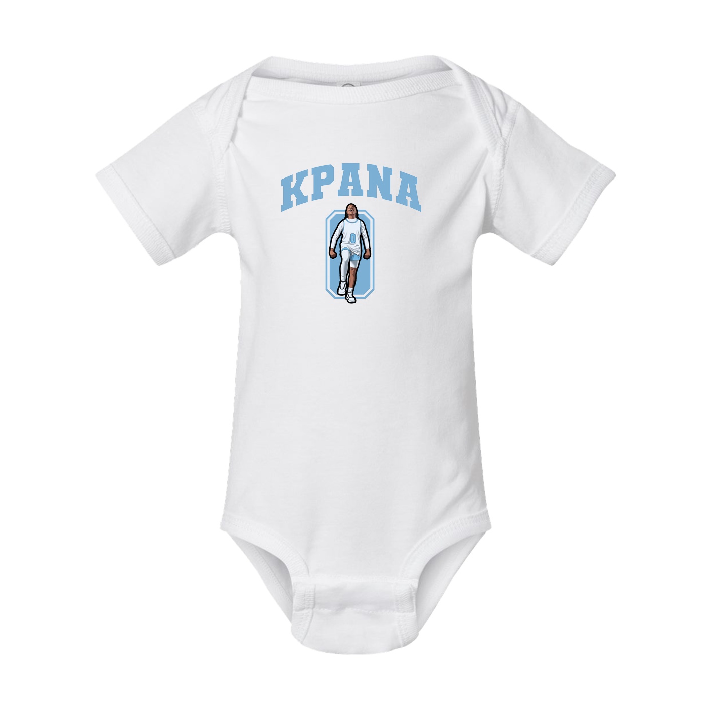 Baby Onesie — Number in White
