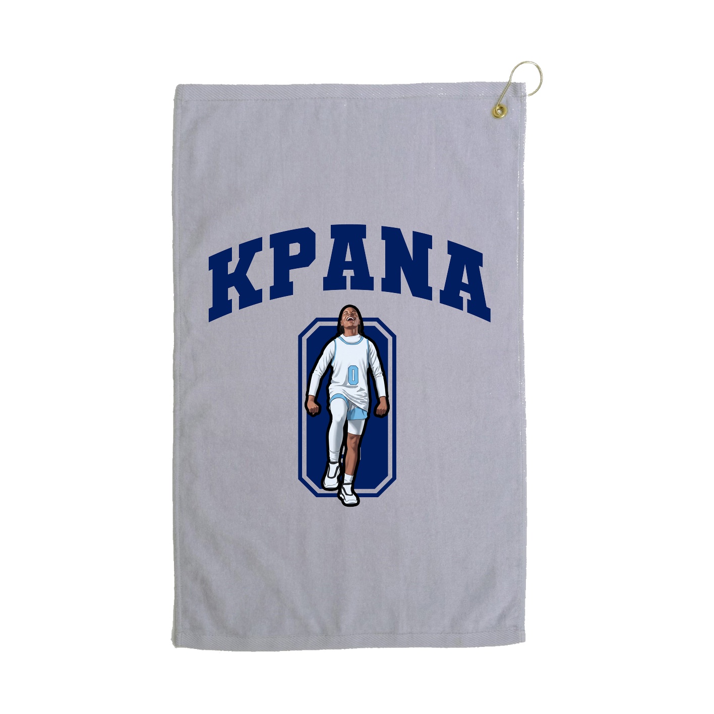 Golf Towel — Number in Grey