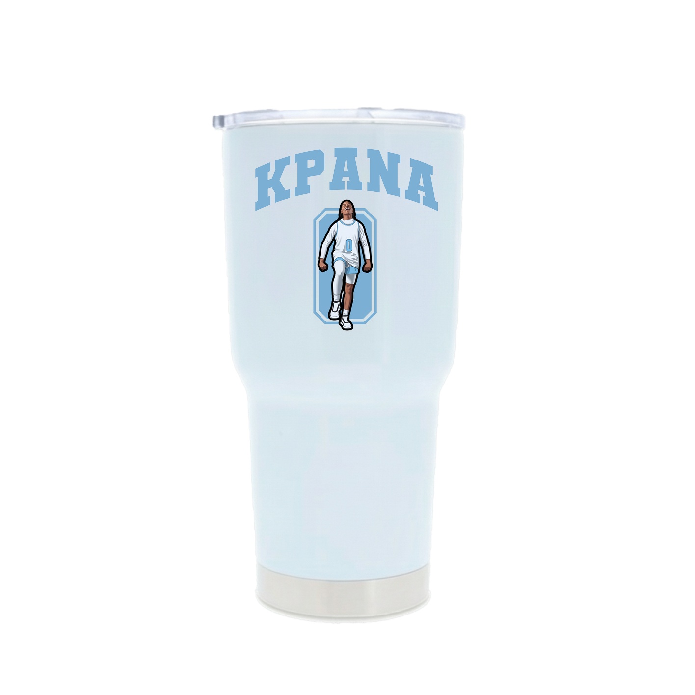 30oz Stainless Steel Tumbler — Number in White
