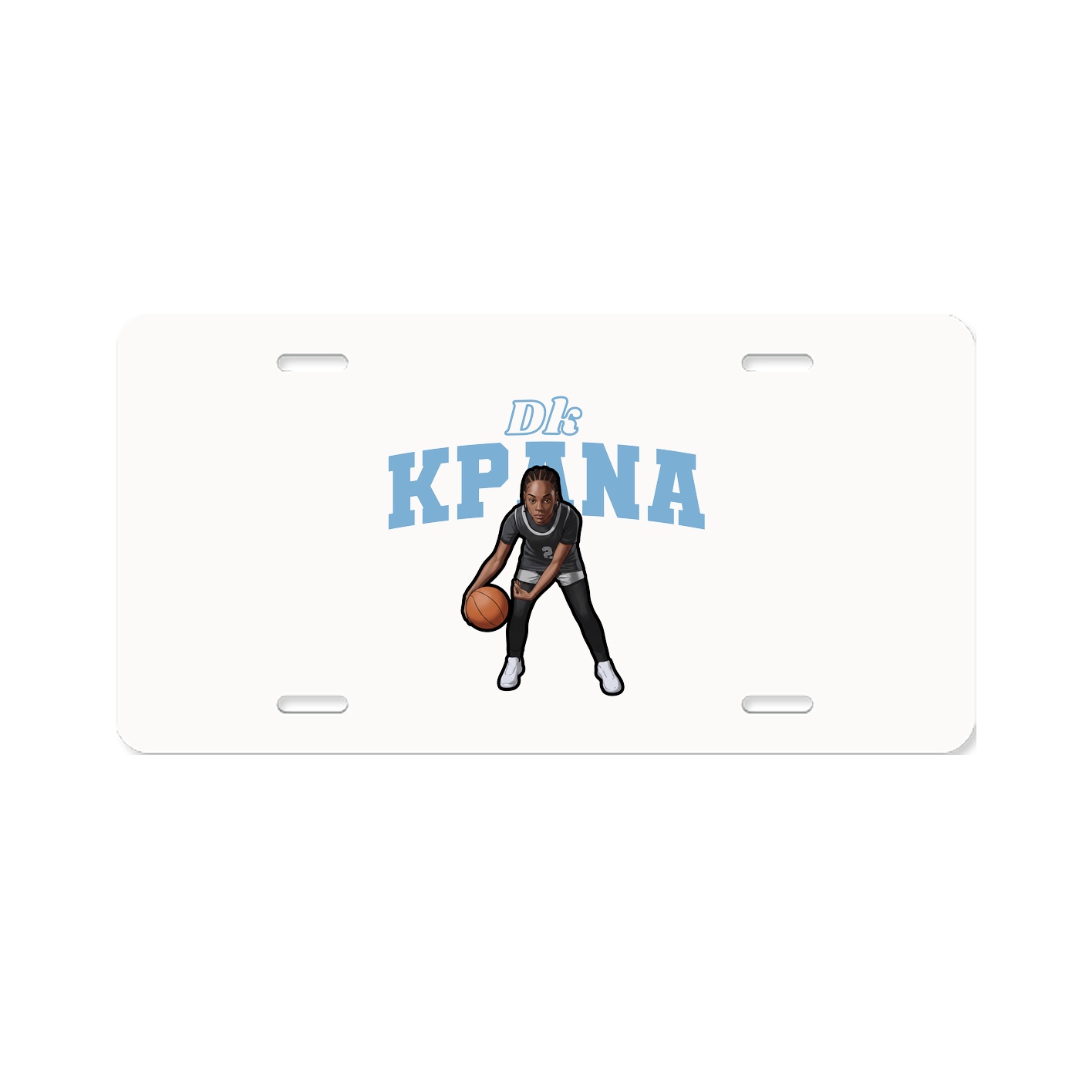 License Plate — Name Arch in Classic