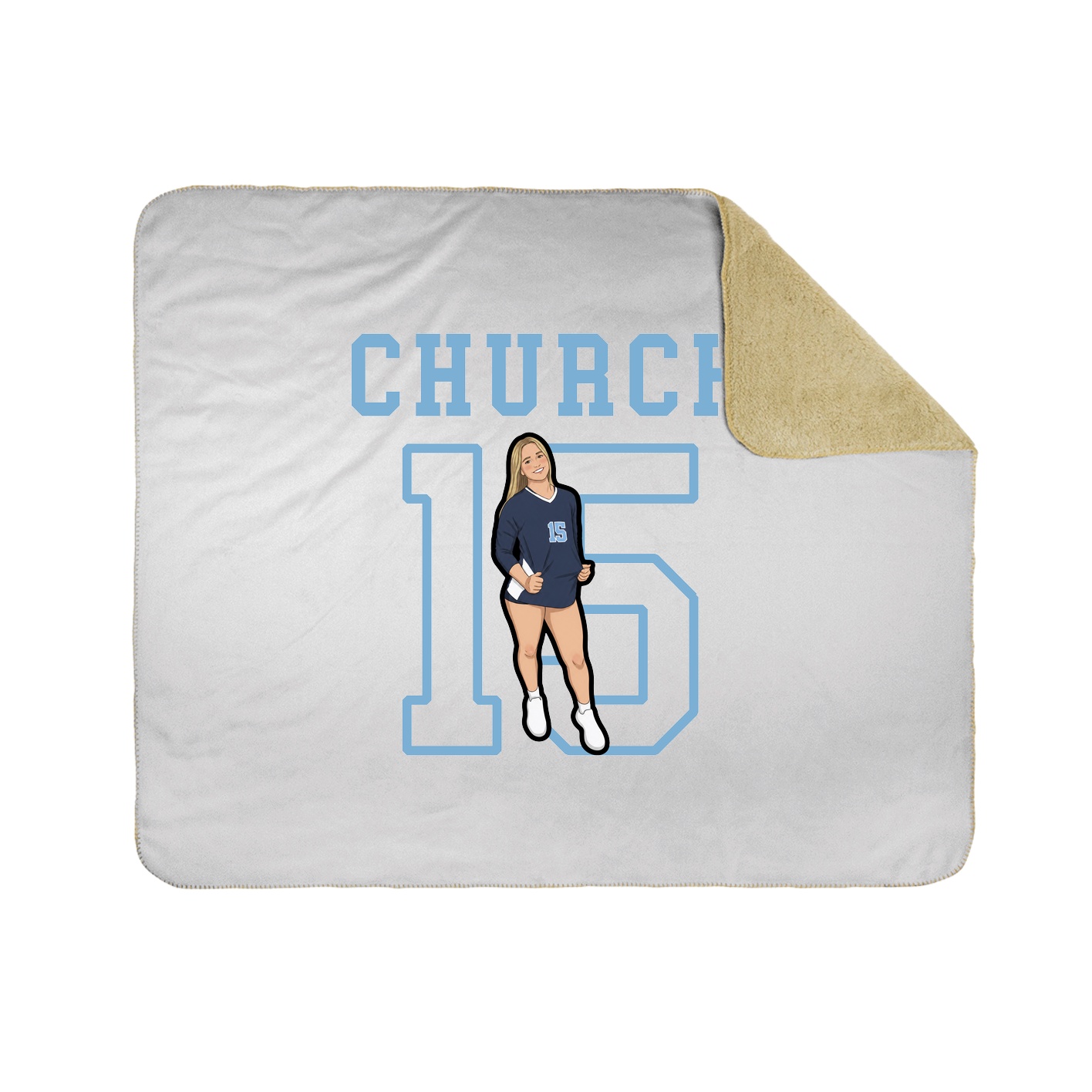 Throw Blanket — Shirsey in White