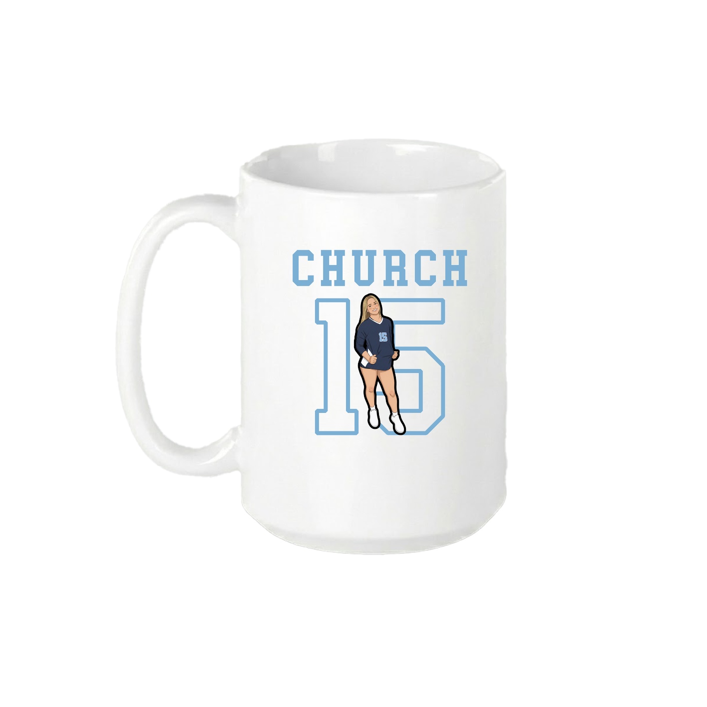 15oz Coffee Mug — Shirsey in White