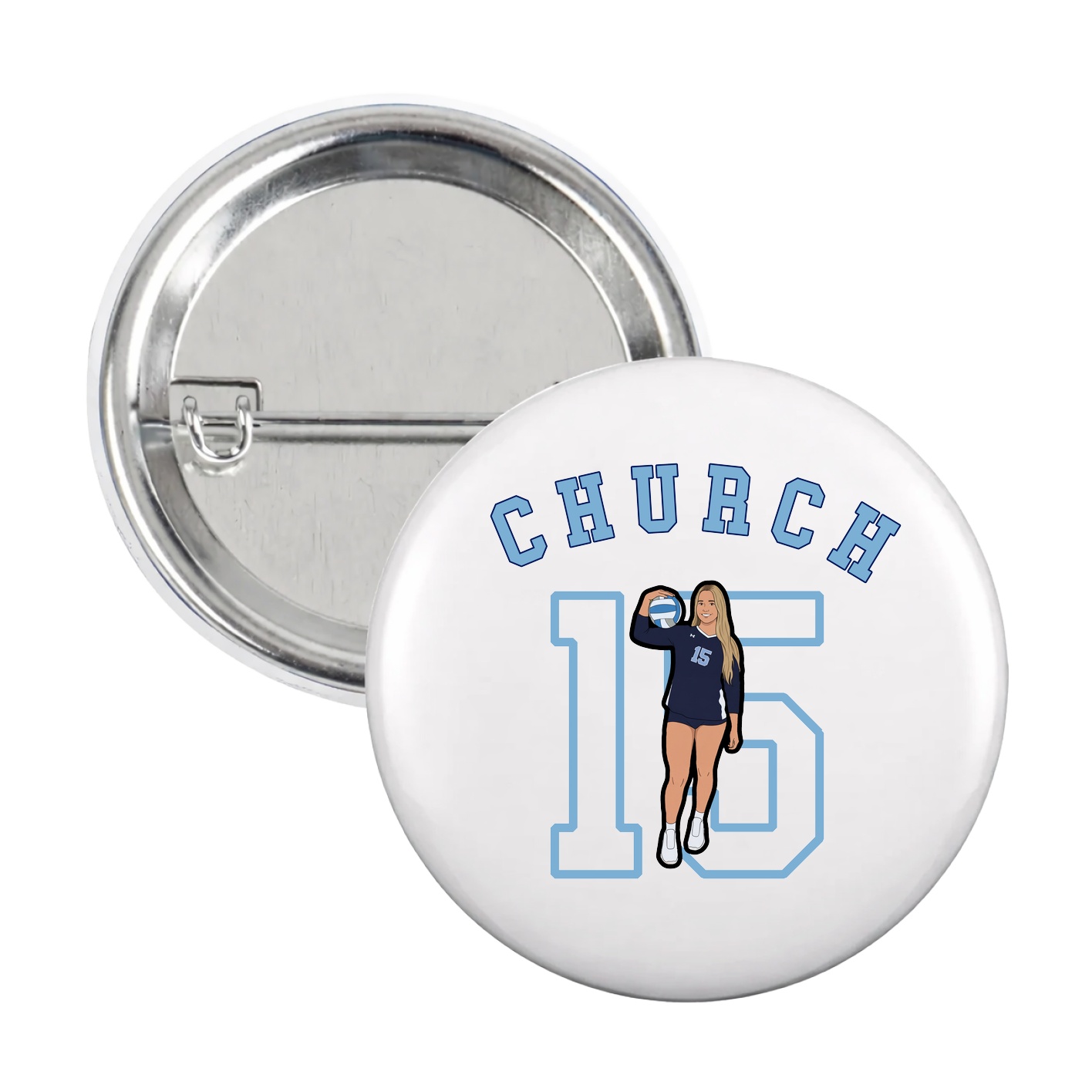 Game Day Button — Shirsey Arch in White