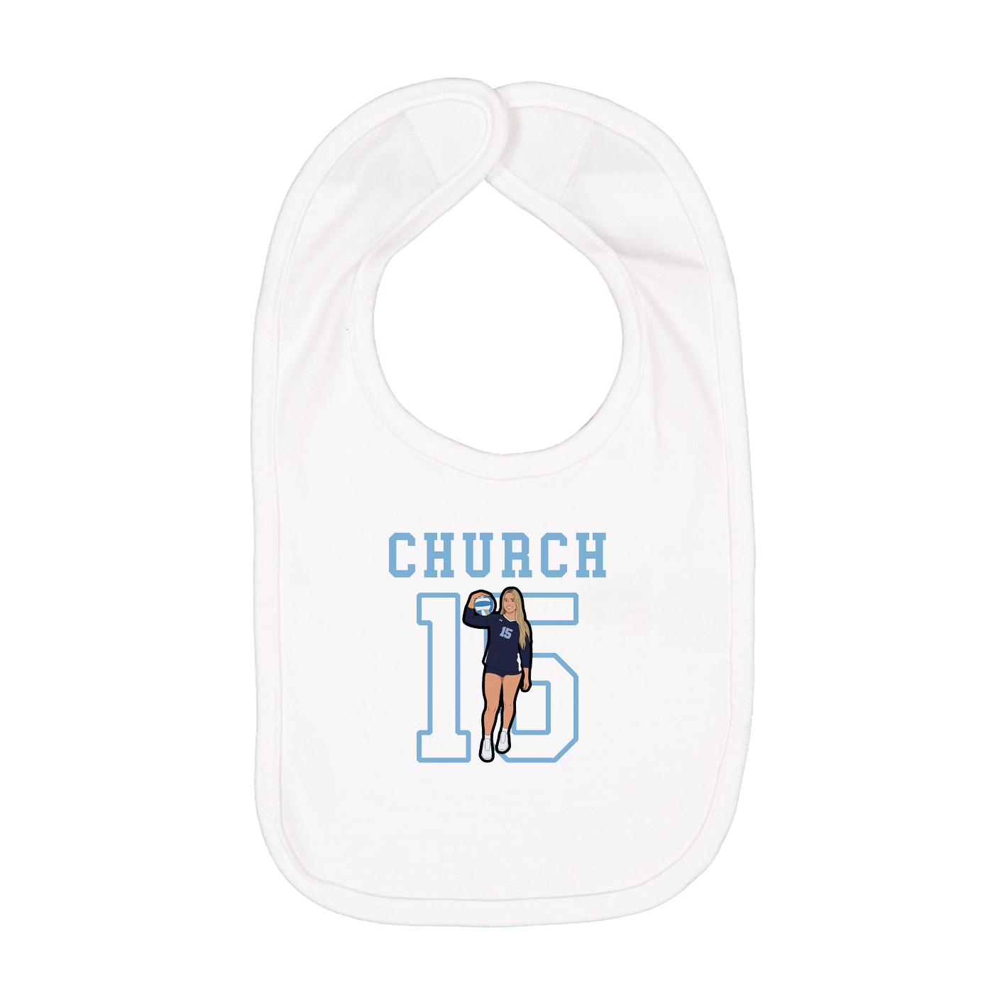 Infant Bib — Shirsey in White