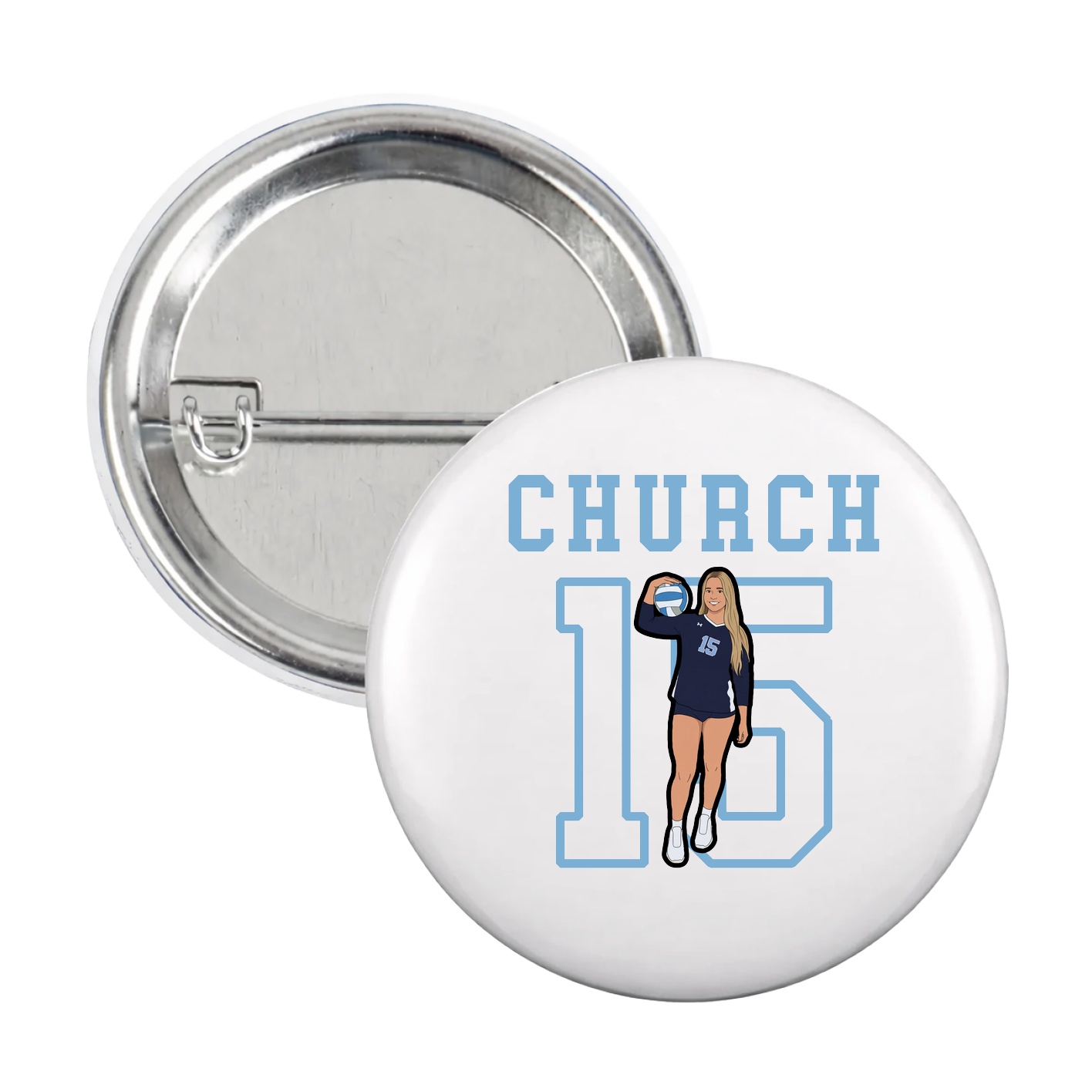 Game Day Button — Shirsey in White