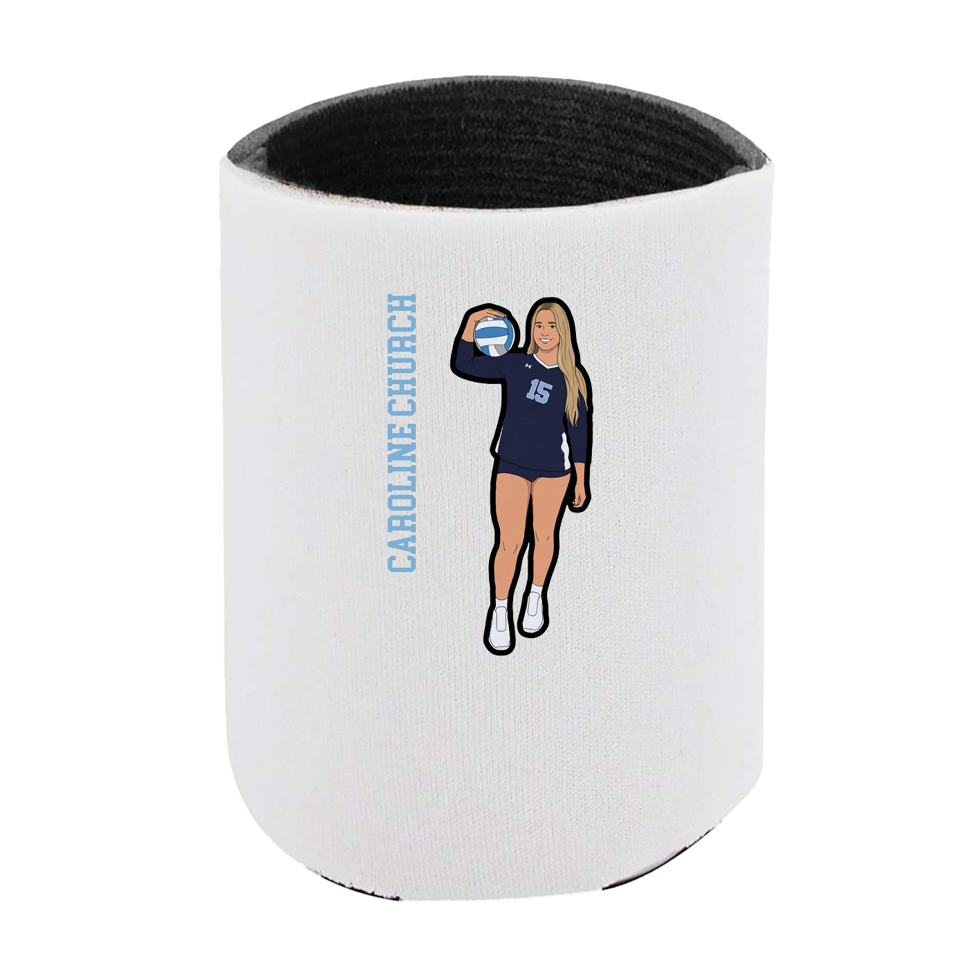 Can Holder — Name Vertical in White