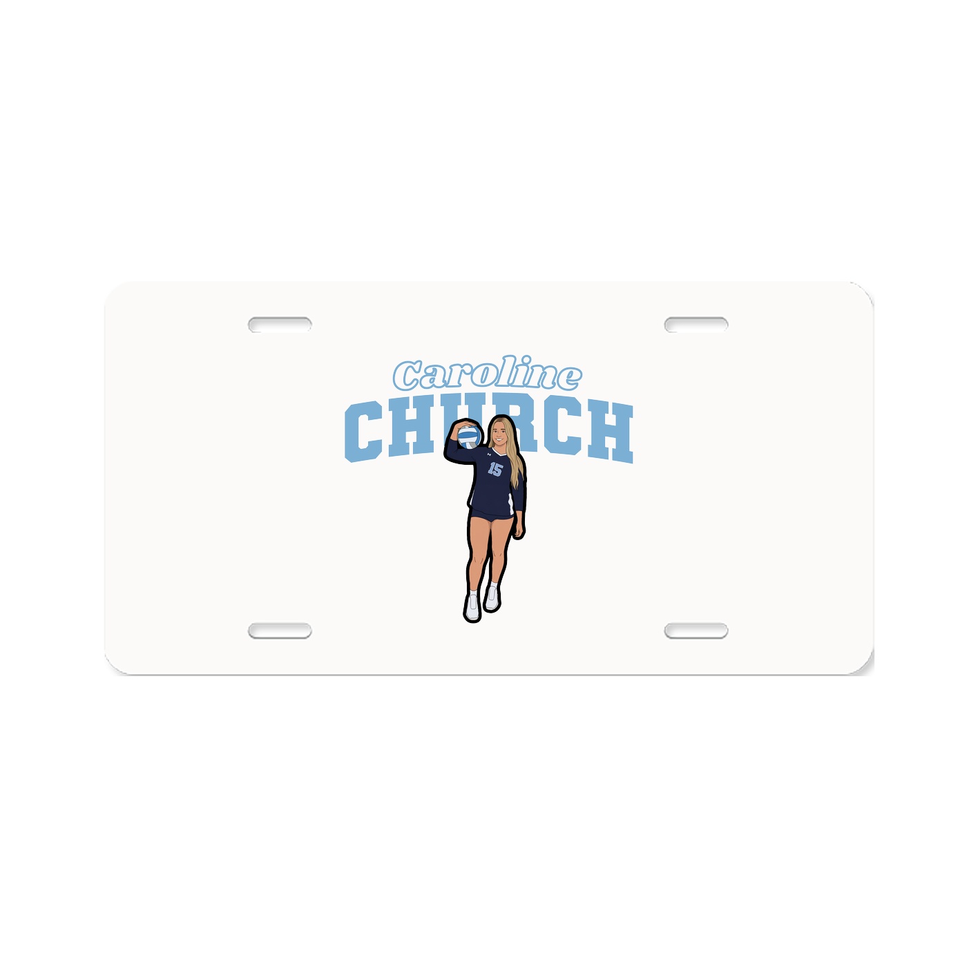 License Plate — Name Arch in Classic