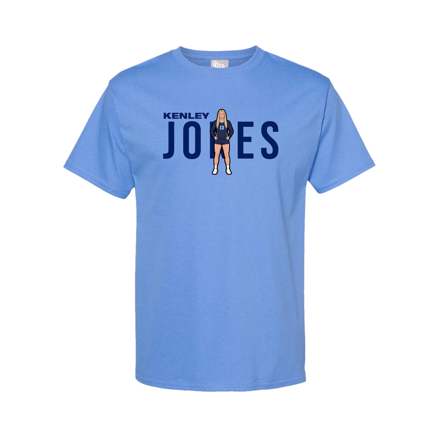 Tee — Player Name in Powder Blue