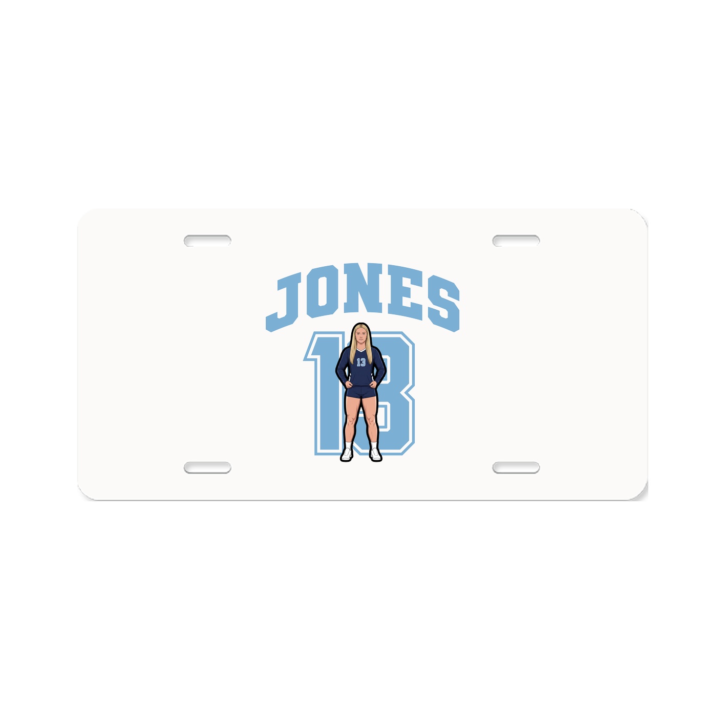 License Plate — Number in Classic
