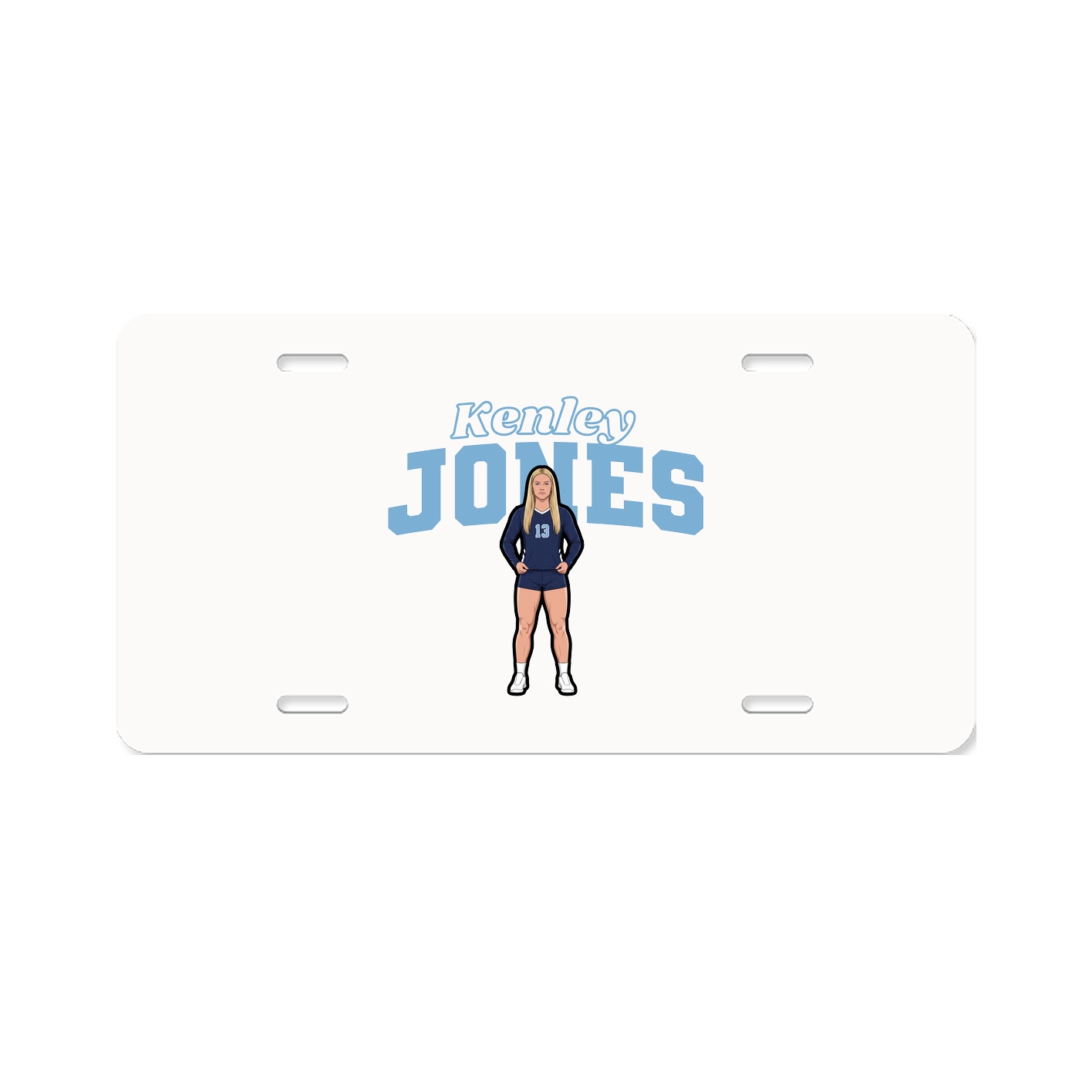 License Plate — Name Arch in Classic