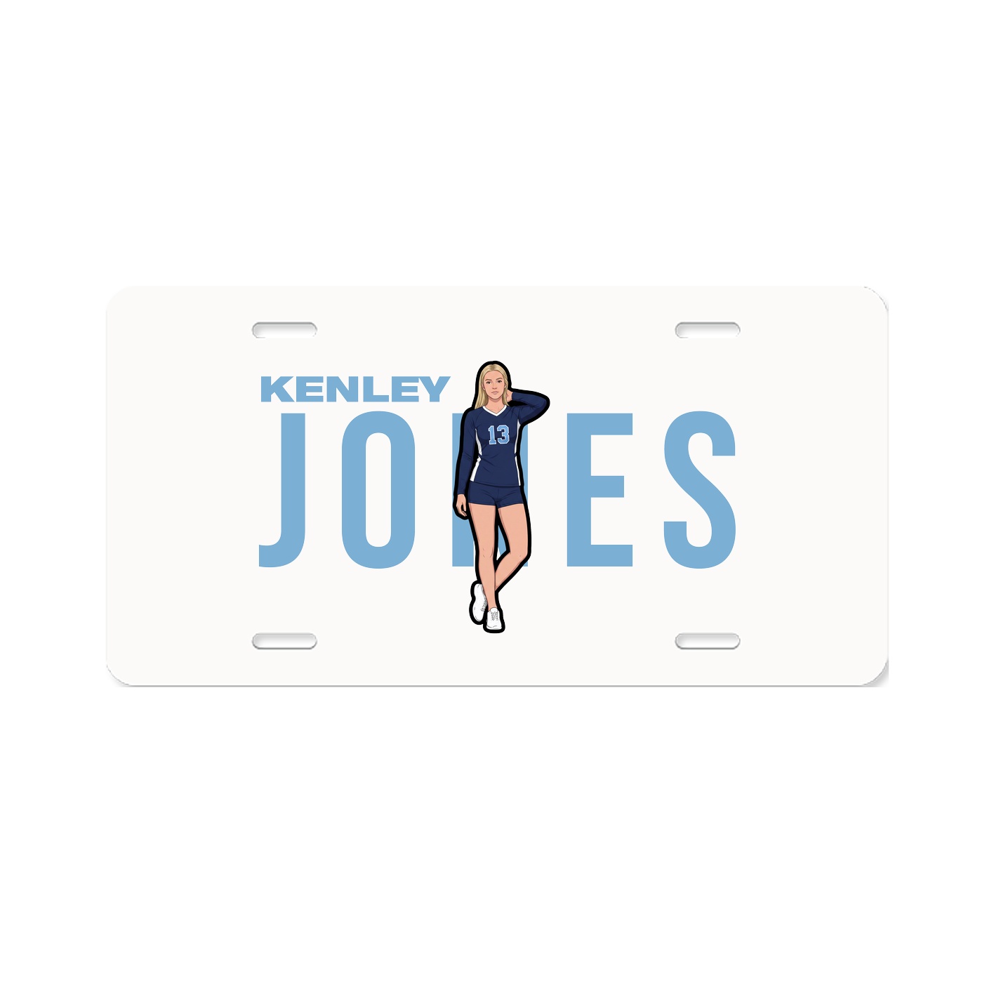 License Plate — Player Name in Classic
