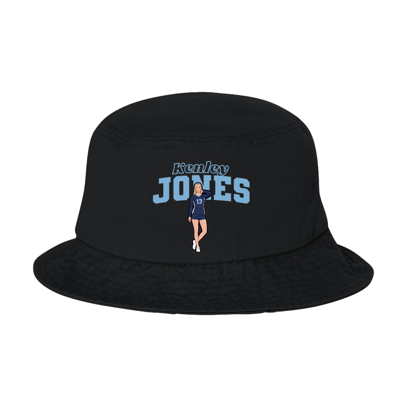 Bucket Cap — Name Arch in Black
