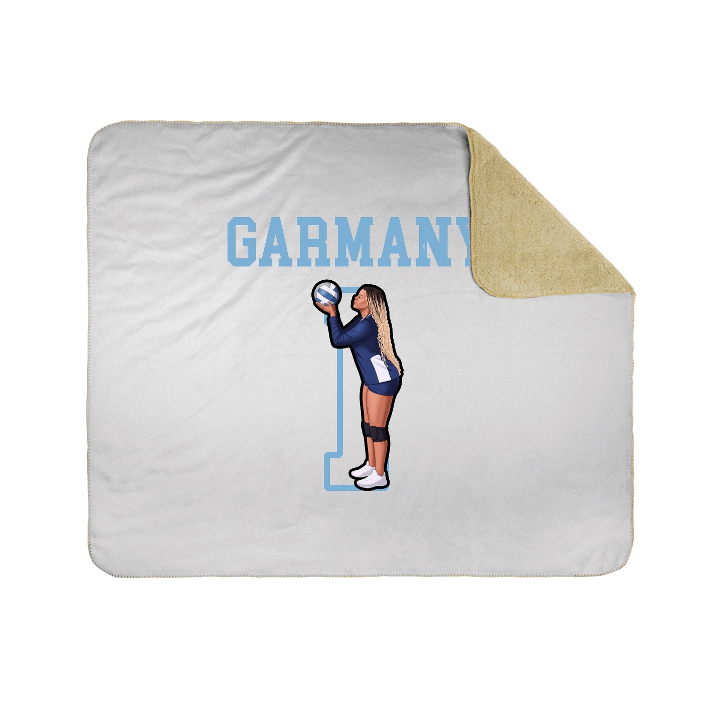 Throw Blanket — Shirsey in White