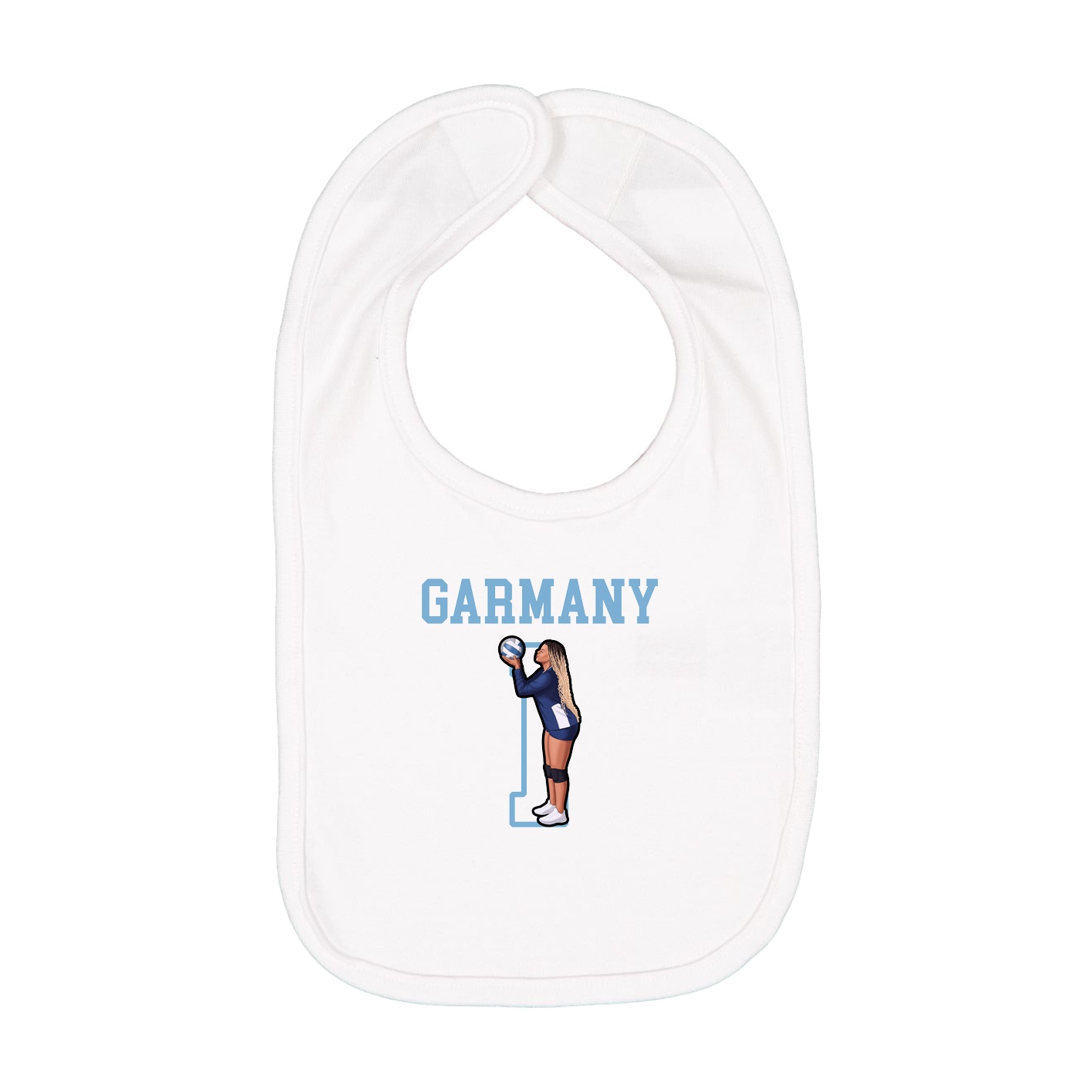 Infant Bib — Shirsey in White