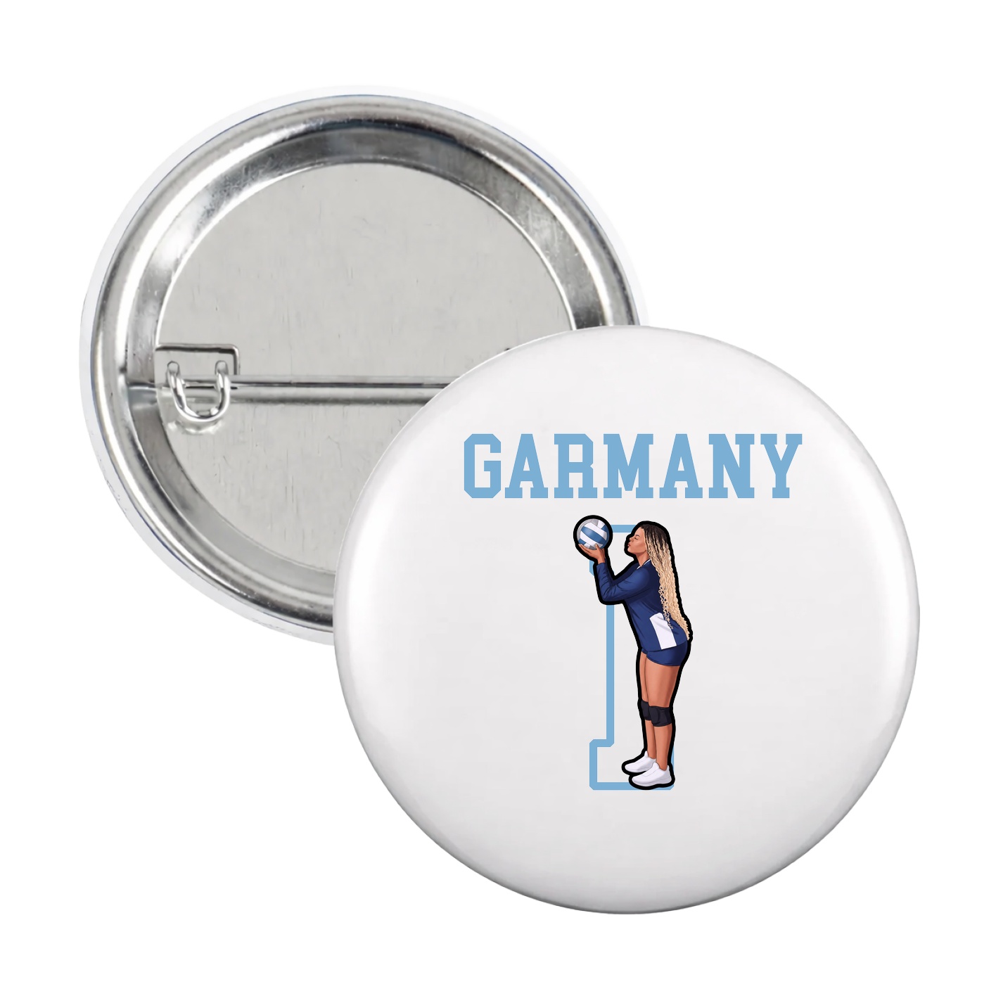 Game Day Button — Shirsey in White