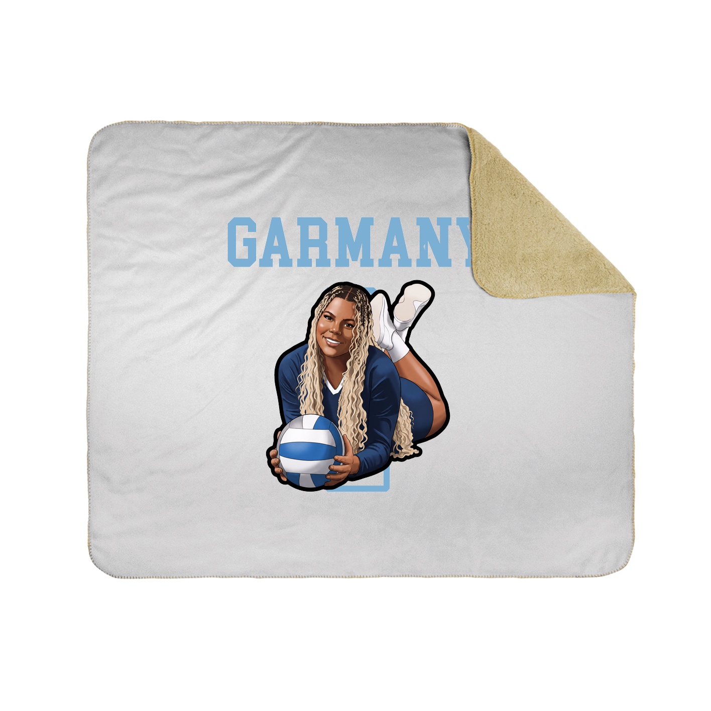 Throw Blanket — Shirsey in White