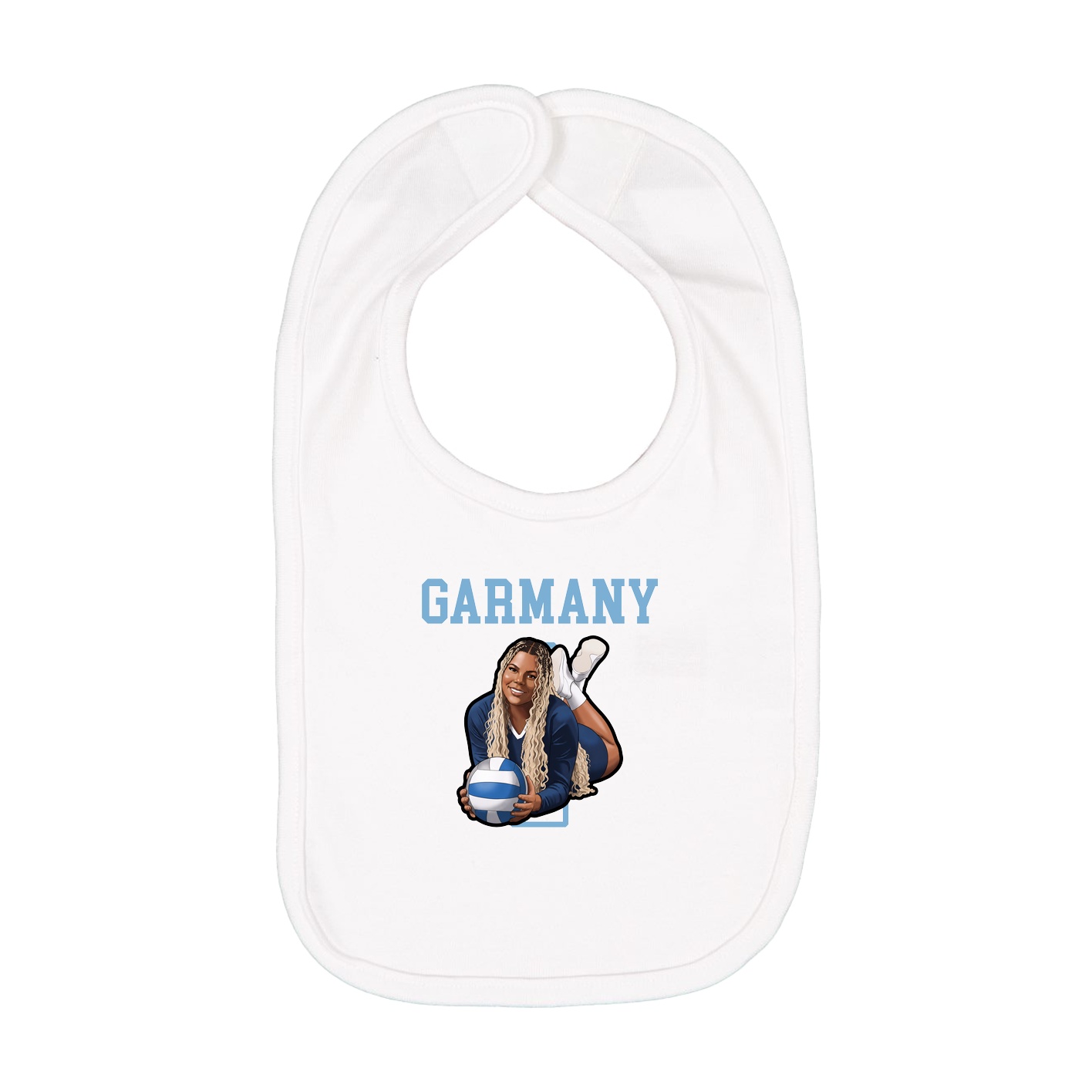 Infant Bib — Shirsey in White