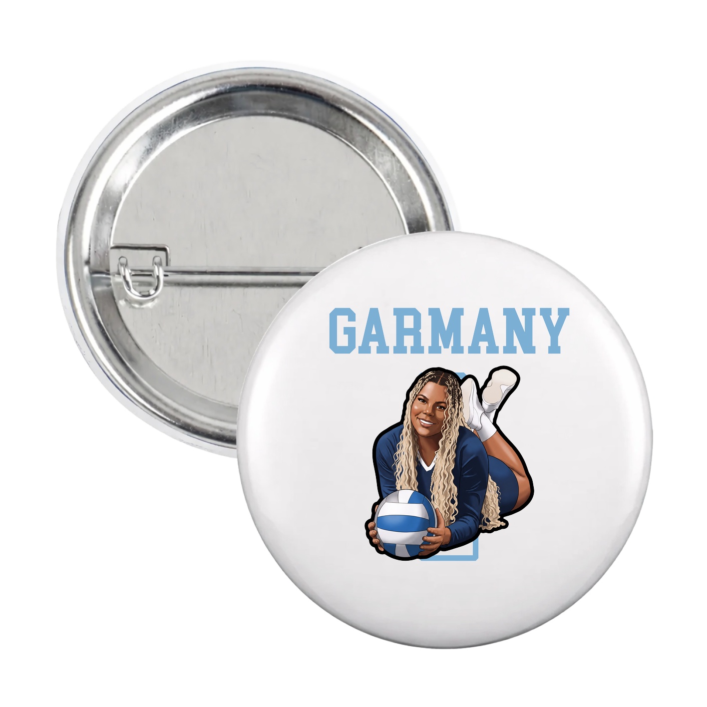 Game Day Button — Shirsey in White