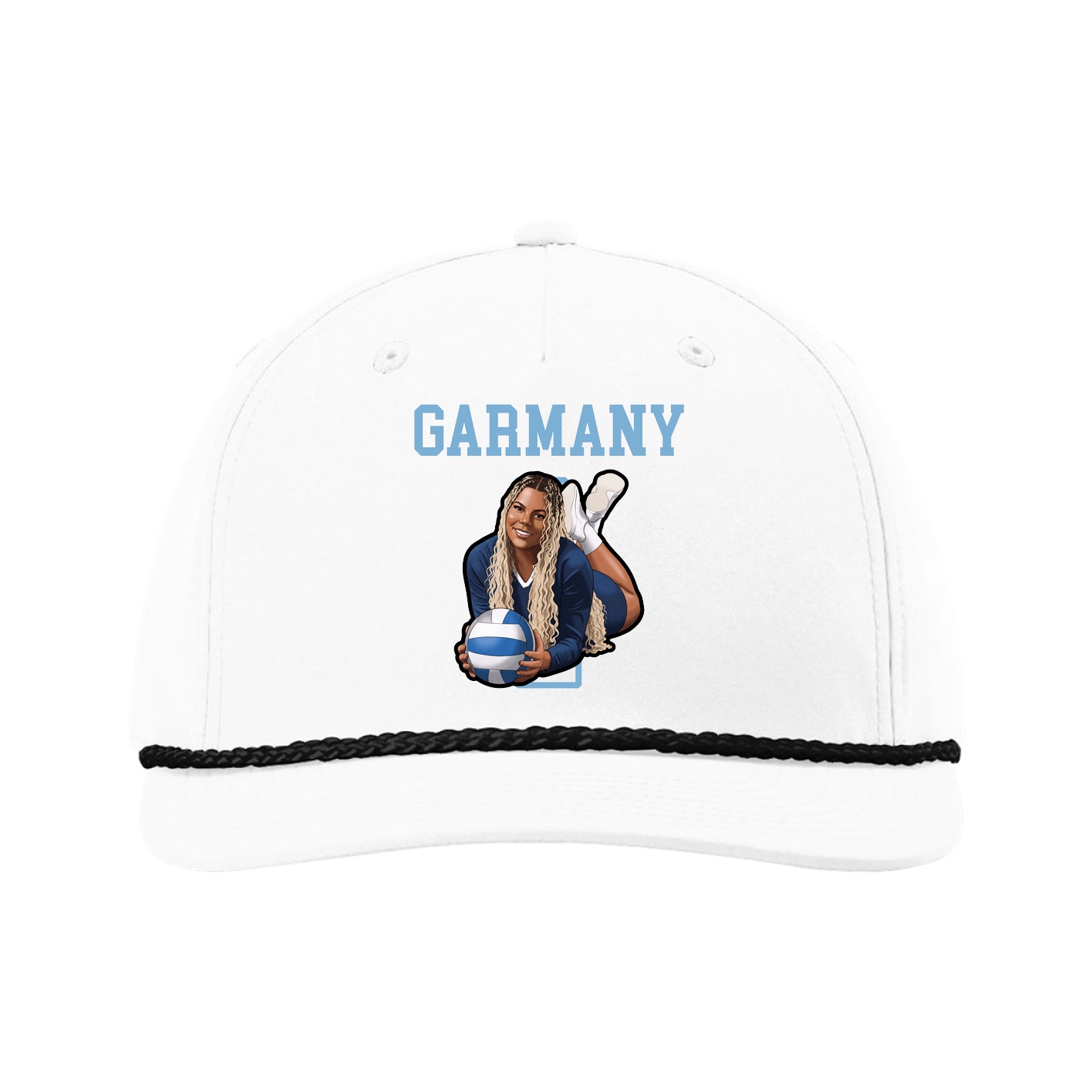 Five-Panel Classic Rope Cap — Shirsey in White