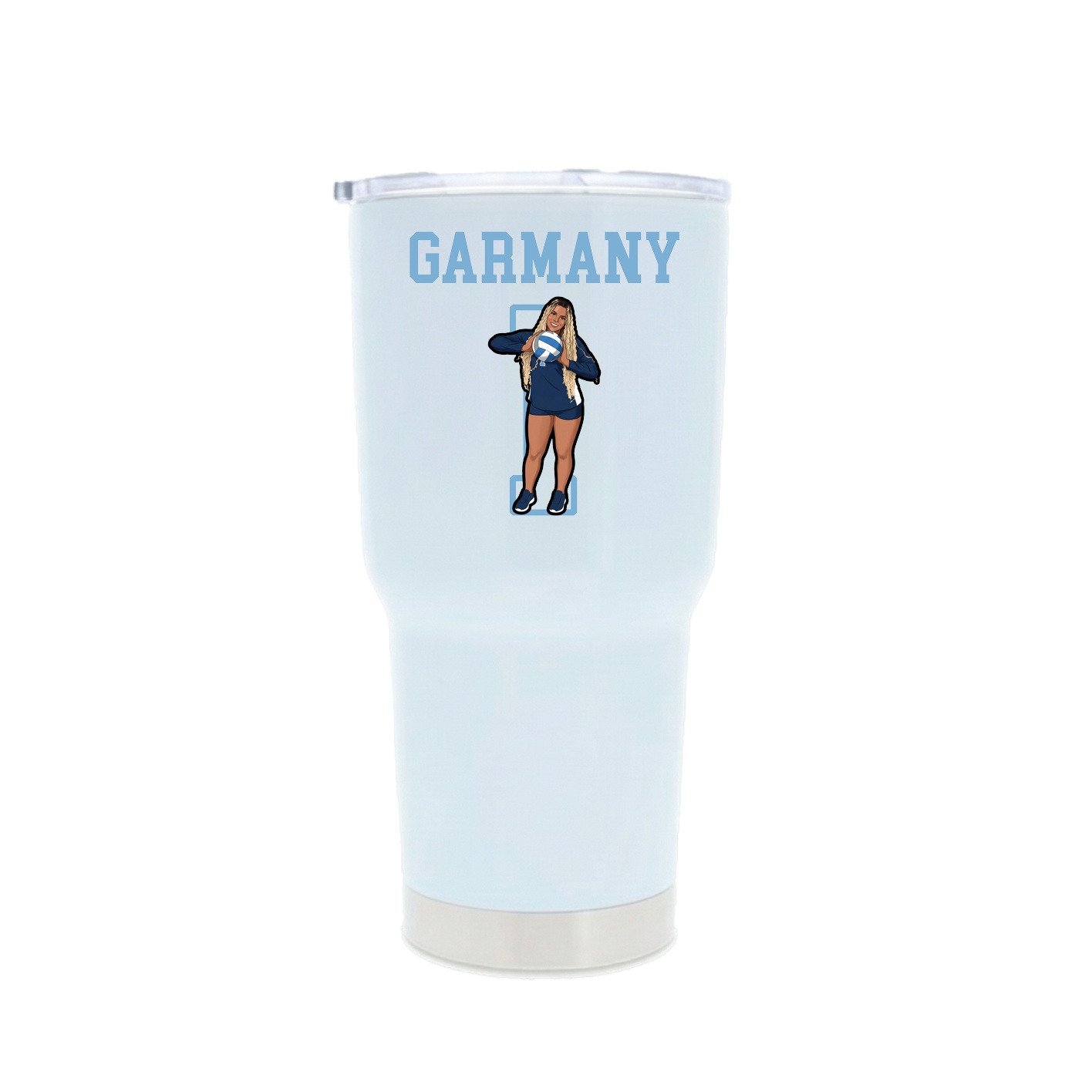 30oz Stainless Steel Tumbler — Shirsey in White