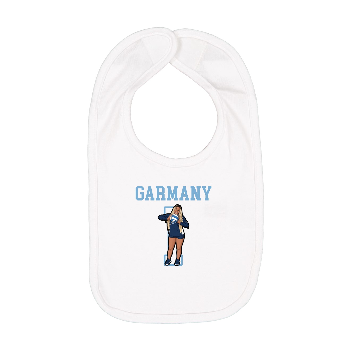 Infant Bib — Shirsey in White
