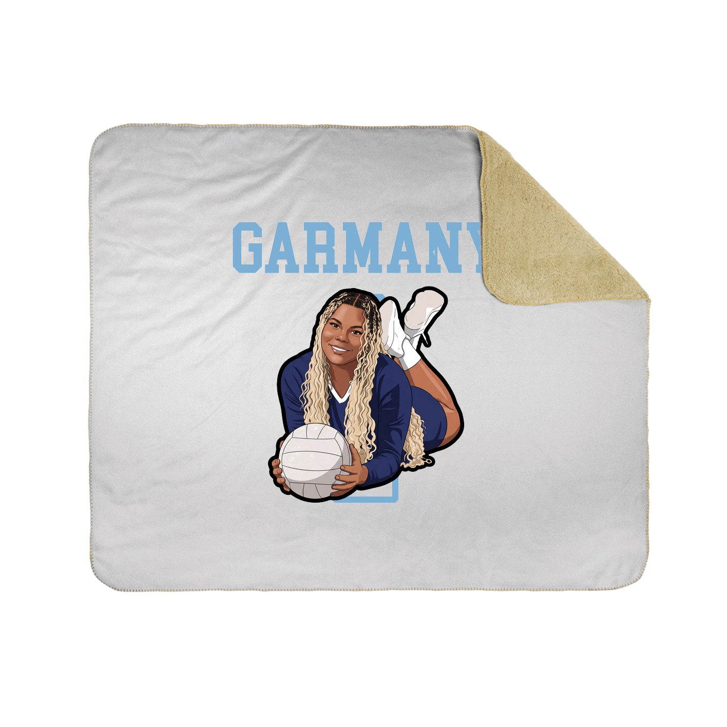 Throw Blanket — Shirsey in White