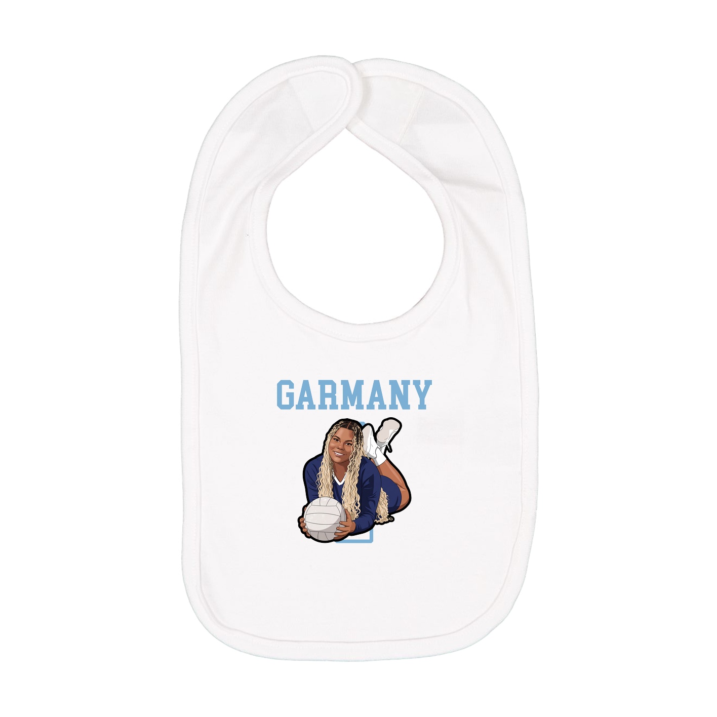 Infant Bib — Shirsey in White