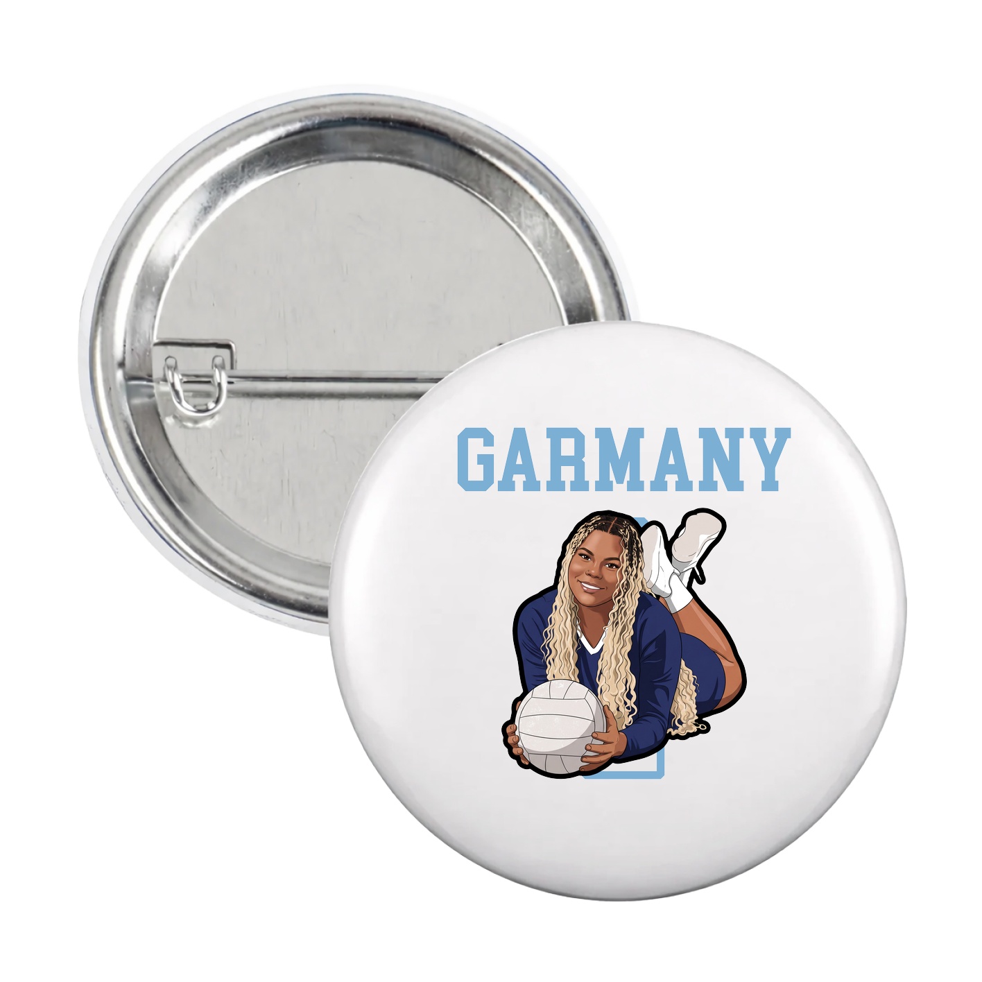 Game Day Button — Shirsey in White