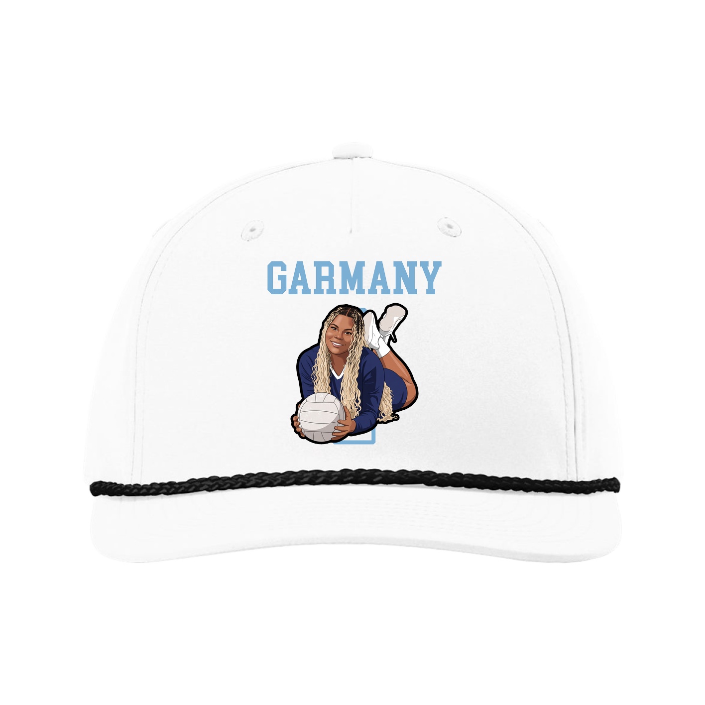 Five-Panel Classic Rope Cap — Shirsey in White
