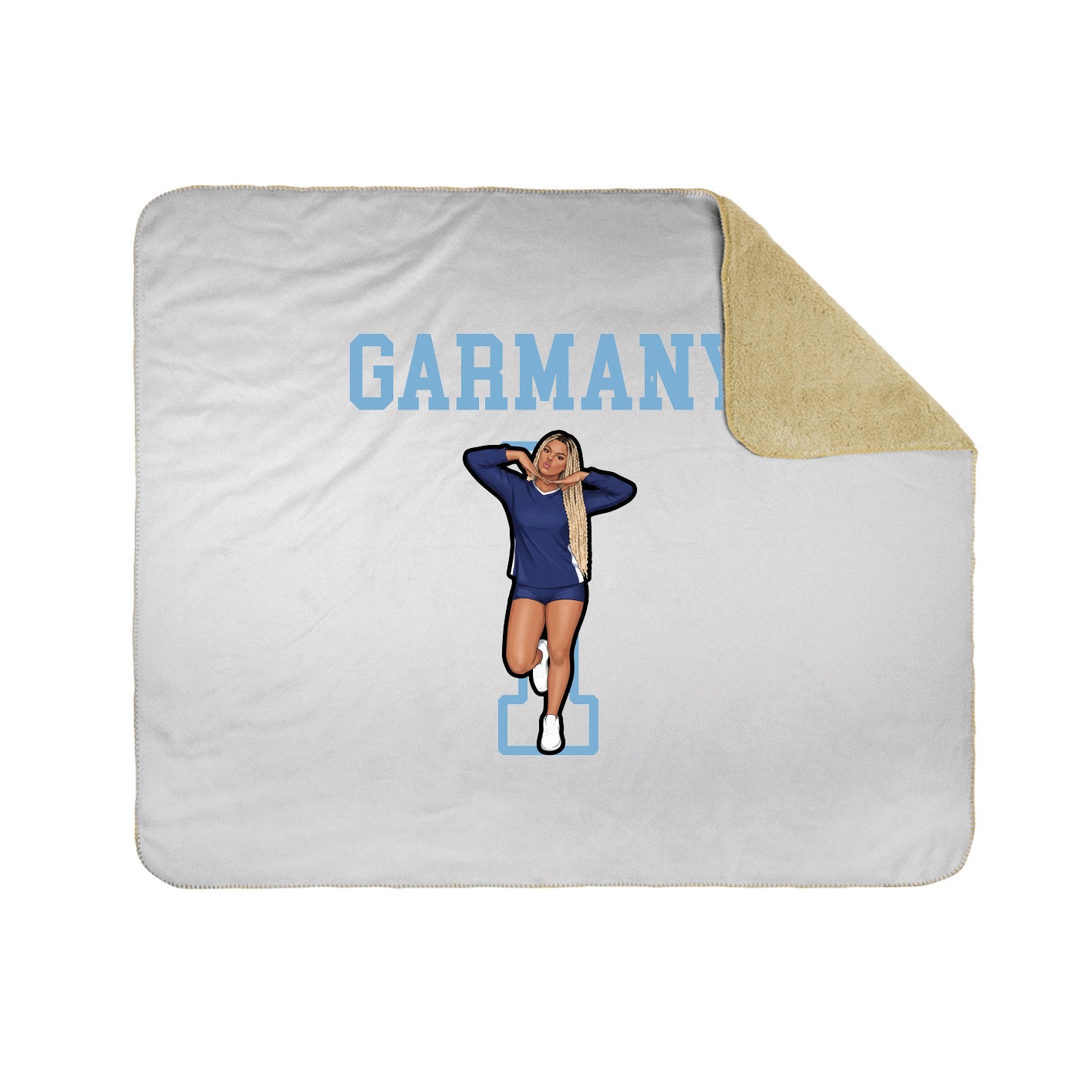 Throw Blanket — Shirsey in White
