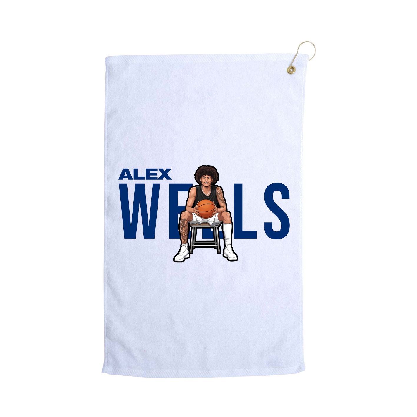 Golf Towel — Player Name in White